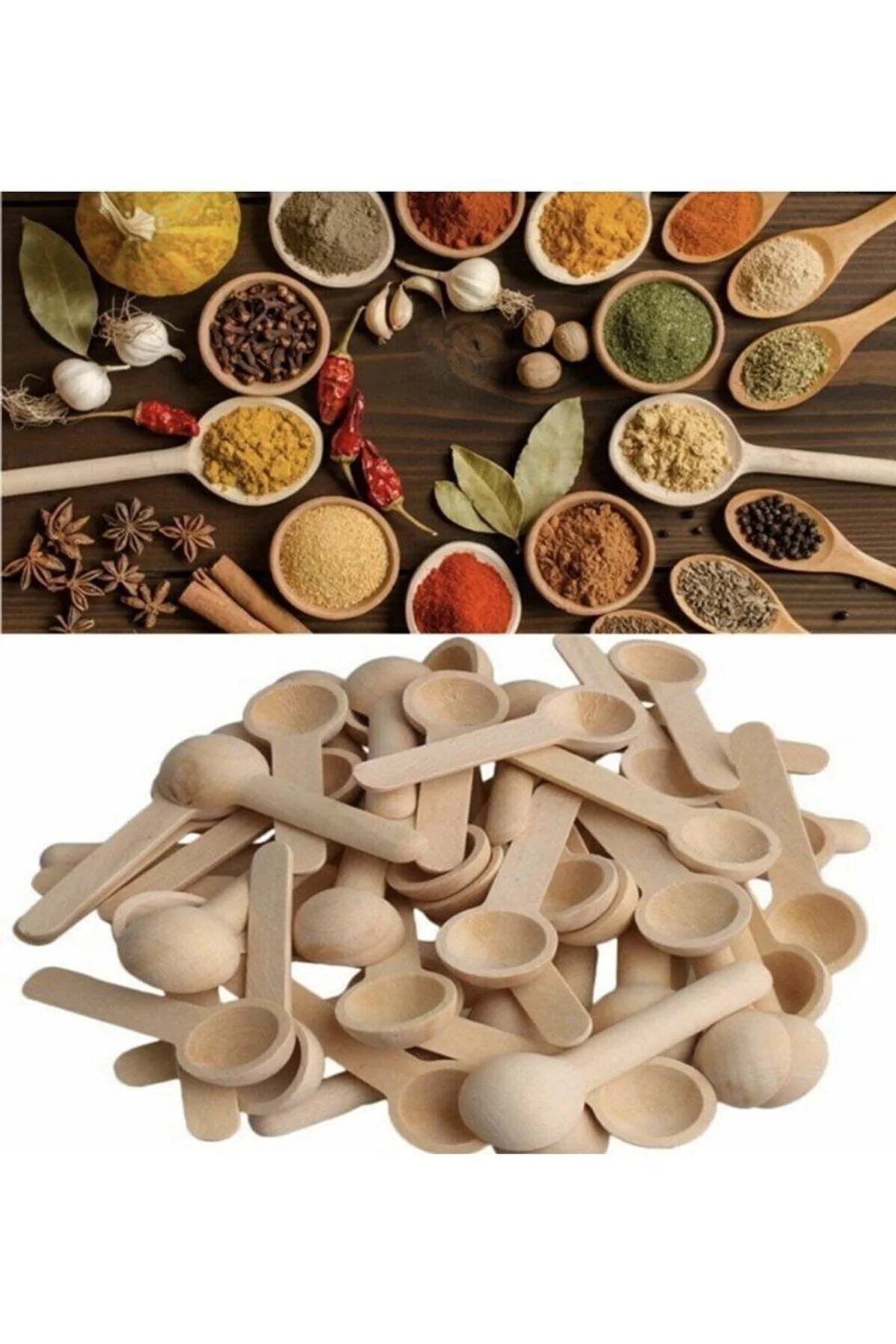 Bambu Baharat ve Reçel Kaşığı 6 Adet - Just Cheap Store Görsel 3