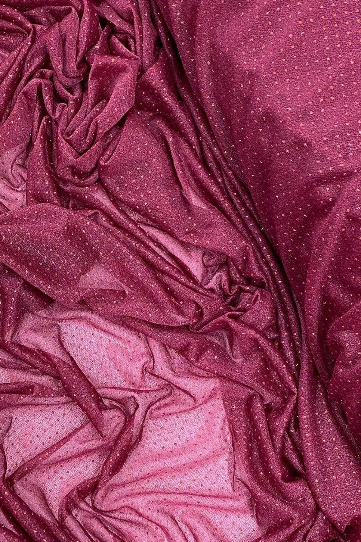 Yağmur Damlası Simli Abiye Elbise Şallık Tül Kumaş Bordo 23 - Just Cheap Store Görsel 4
