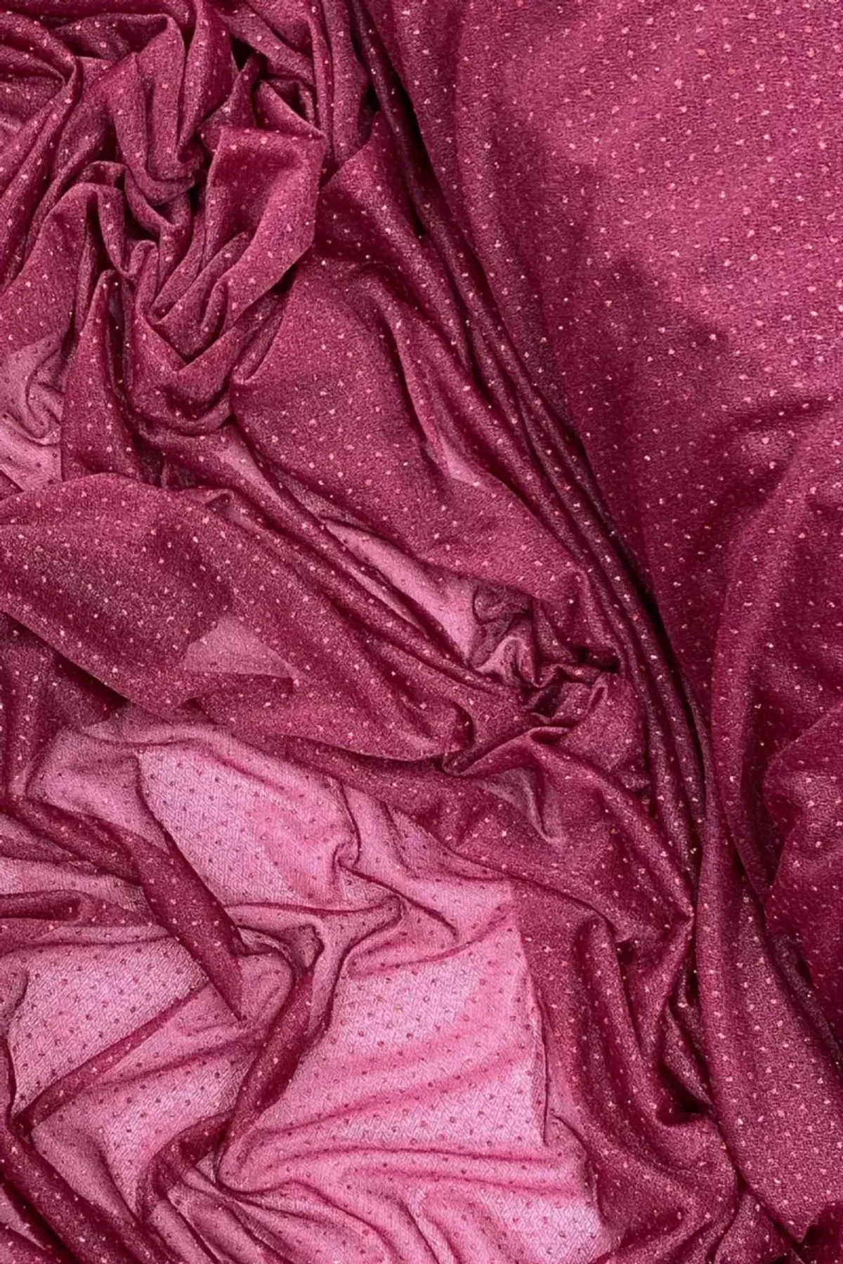 Yağmur Damlası Simli Abiye Elbise Şallık Tül Kumaş Bordo 23 - Just Cheap Store Görsel 2