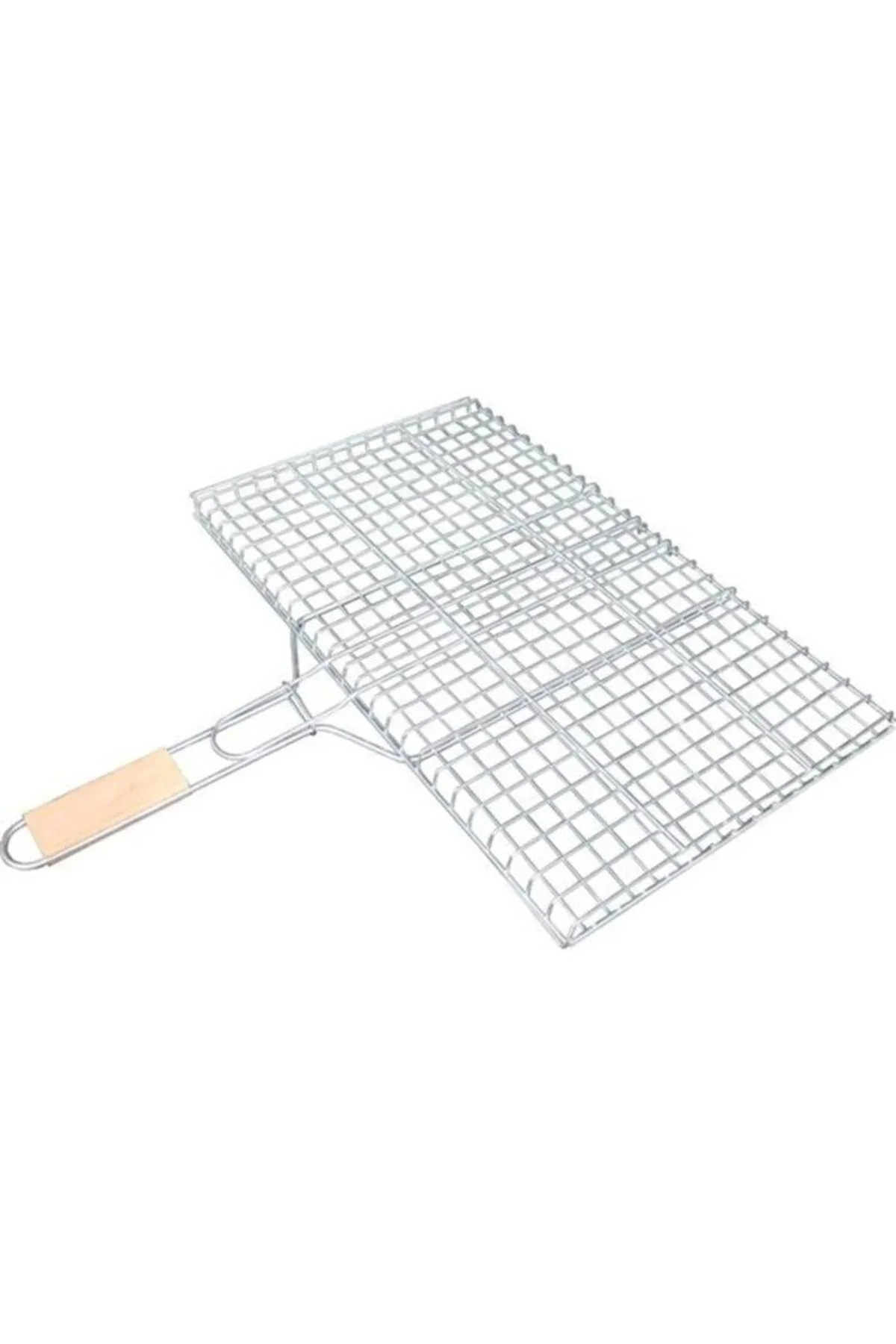 Ahşap Saplı Mangal Izgarası Galvanizli Paslanmaz Kafes Demir 30 x 40 cm - Just Cheap Store Görsel 5
