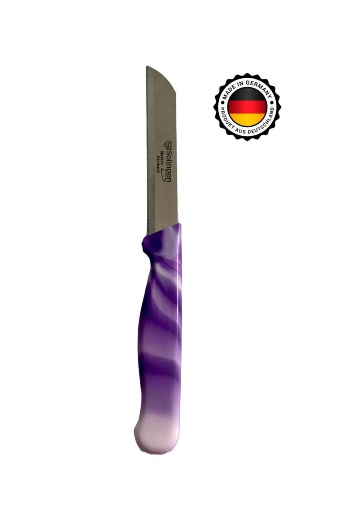 Meyve Bıçağı Doğrama Bıçağı ve Düz soyacak Ebruli Mor Bıçak 1 Adet Royaleks-SLG10 - Just Cheap Store Görsel 2