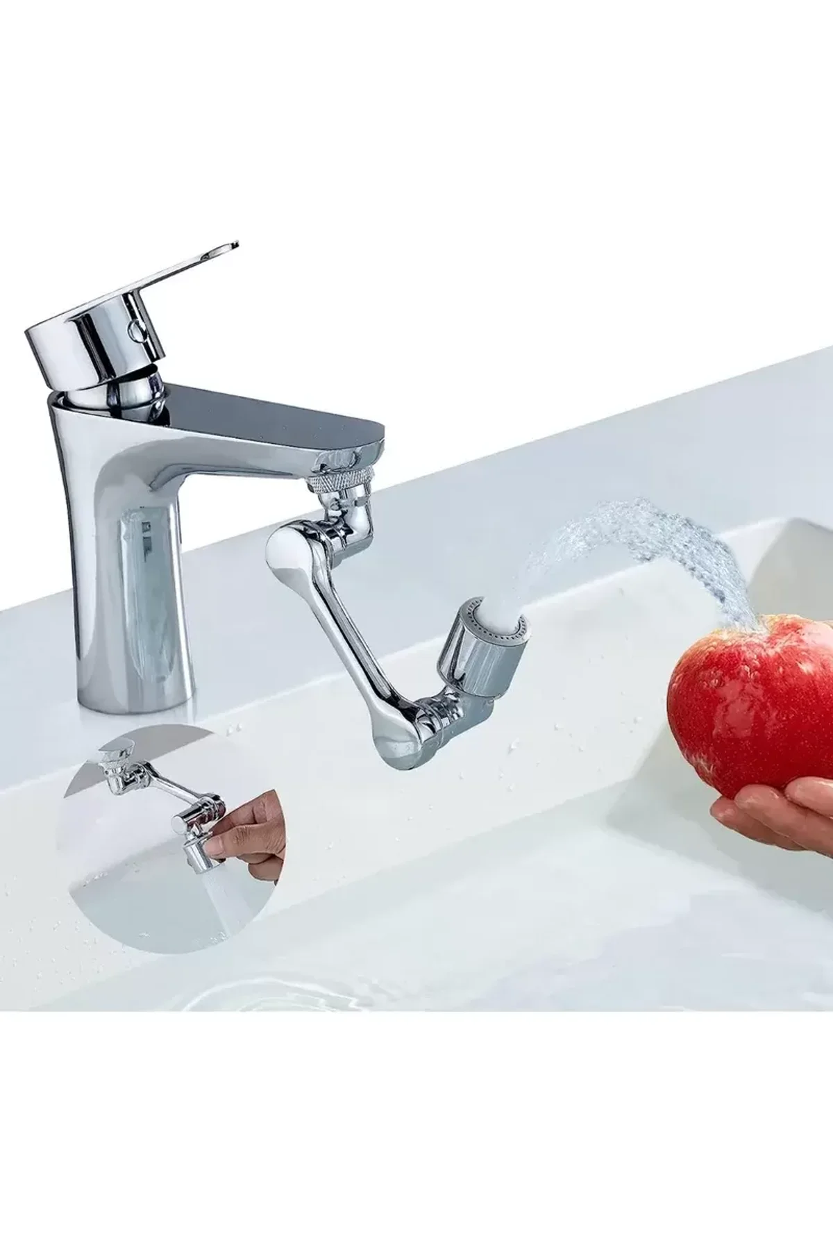 Mutfak Banyo Musluk Başlığı 180 Derece Dönebilen Fonksiyonel Evrense - Just Cheap Store Görsel 3