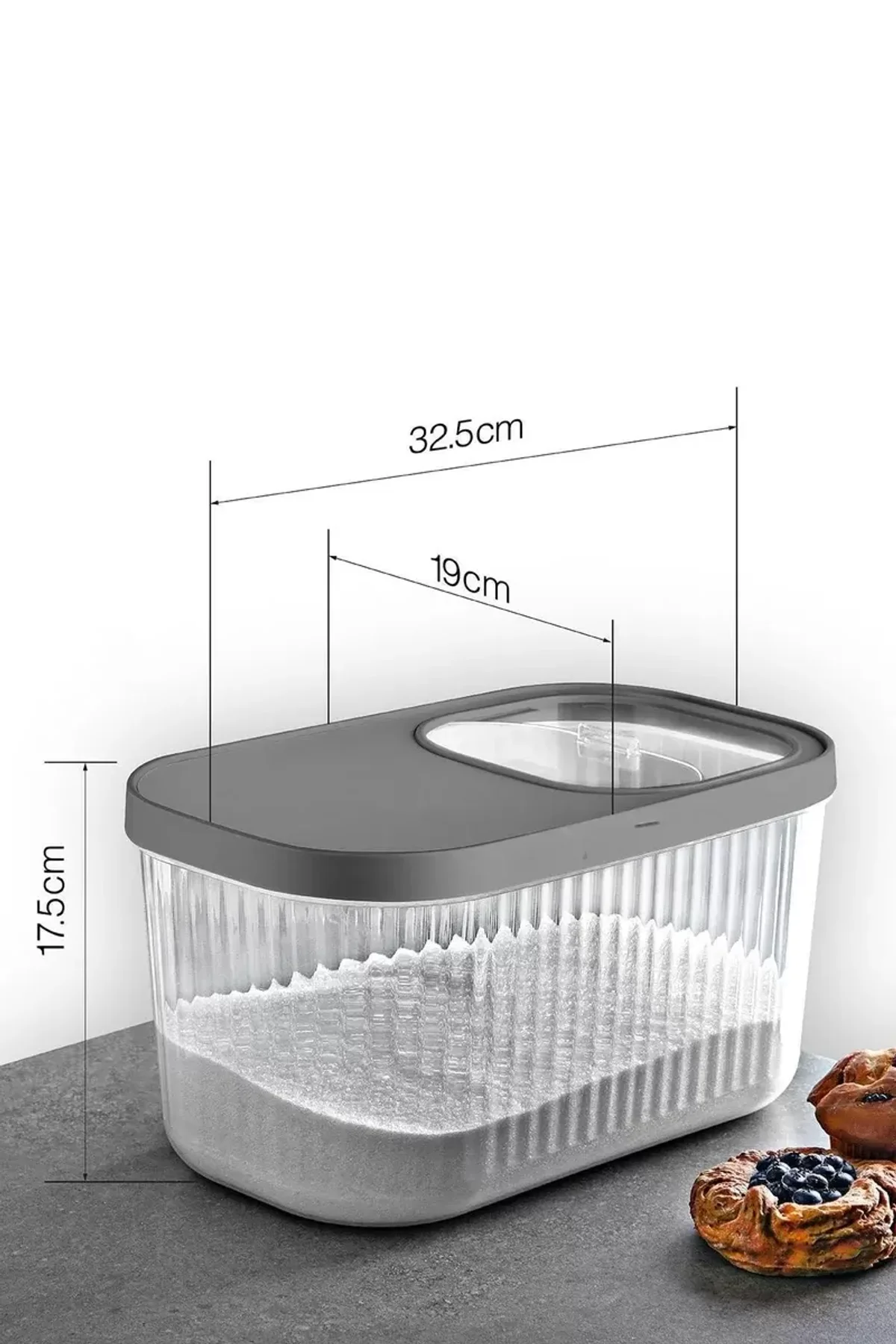 Multi Box Çok Amaçlı Kapaklı Saklama Kabı 7.5 Lt 17,5x32,5x19 cm - Just Cheap Store Görsel 2