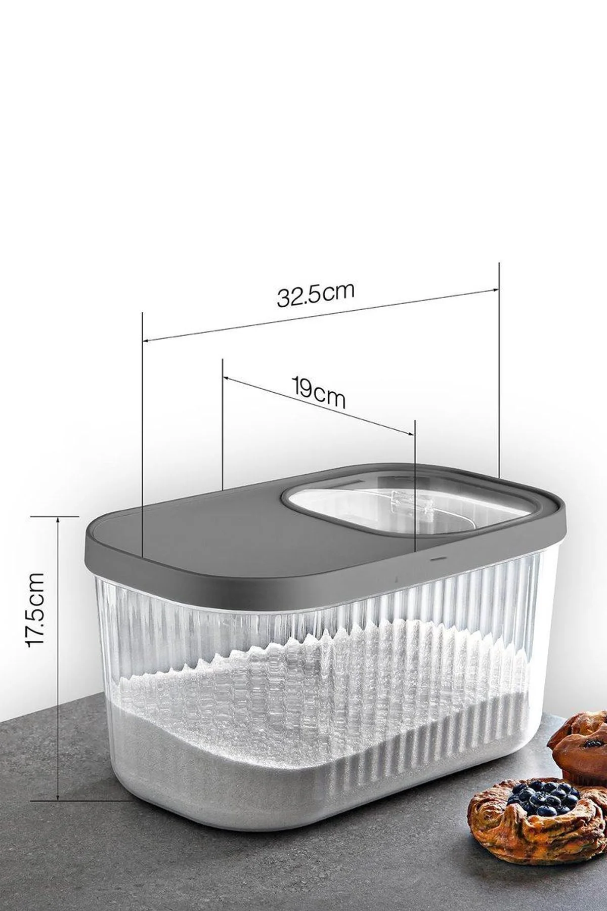Multi Box Çok Amaçlı Kapaklı Saklama Kabı 7.5 Lt 17,5x32,5x19 cm - Just Cheap Store Görsel 4