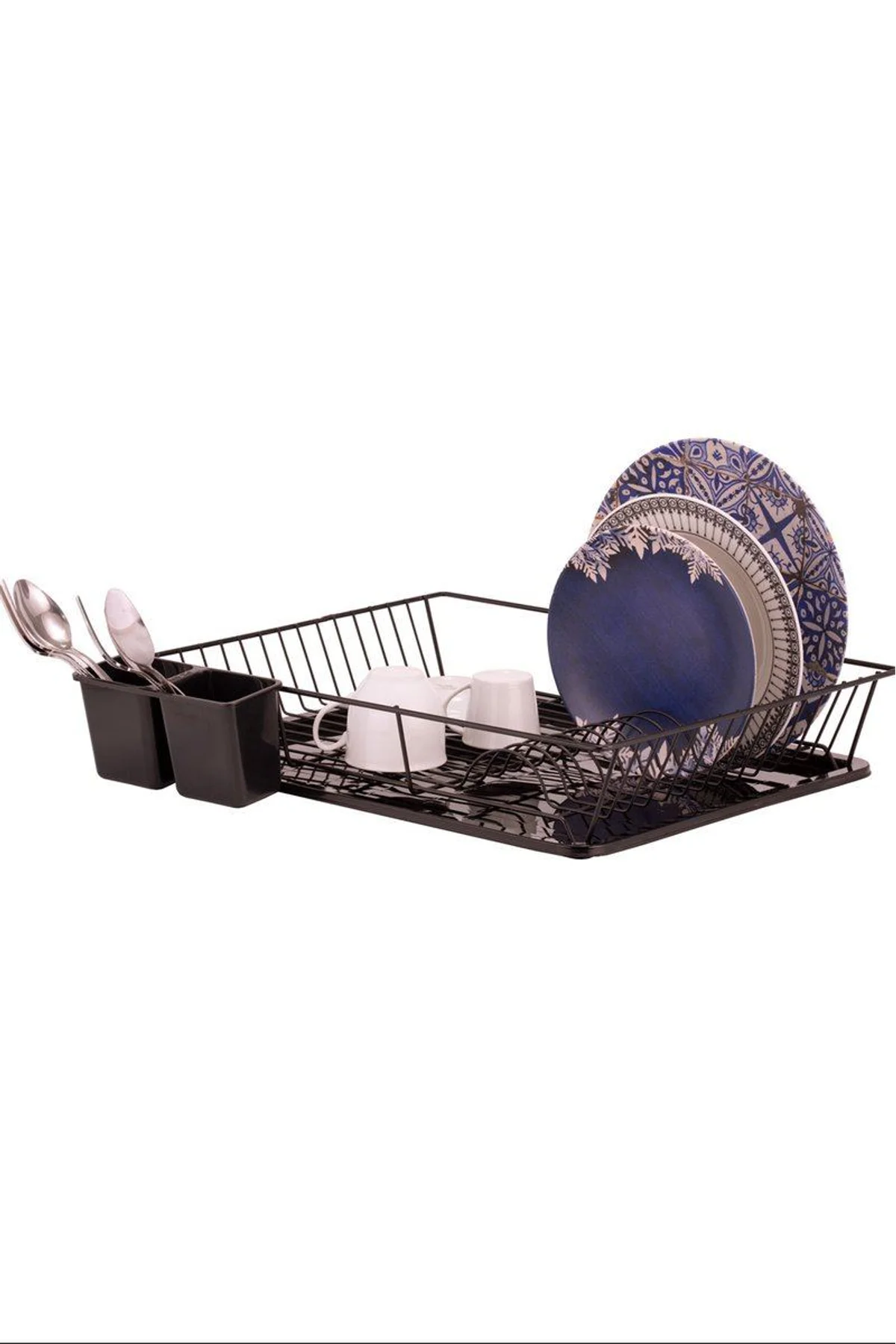 Nik Açılı Tek Katlı Tabaklık Siyah Royaleks-20311 - Just Cheap Store Görsel 2