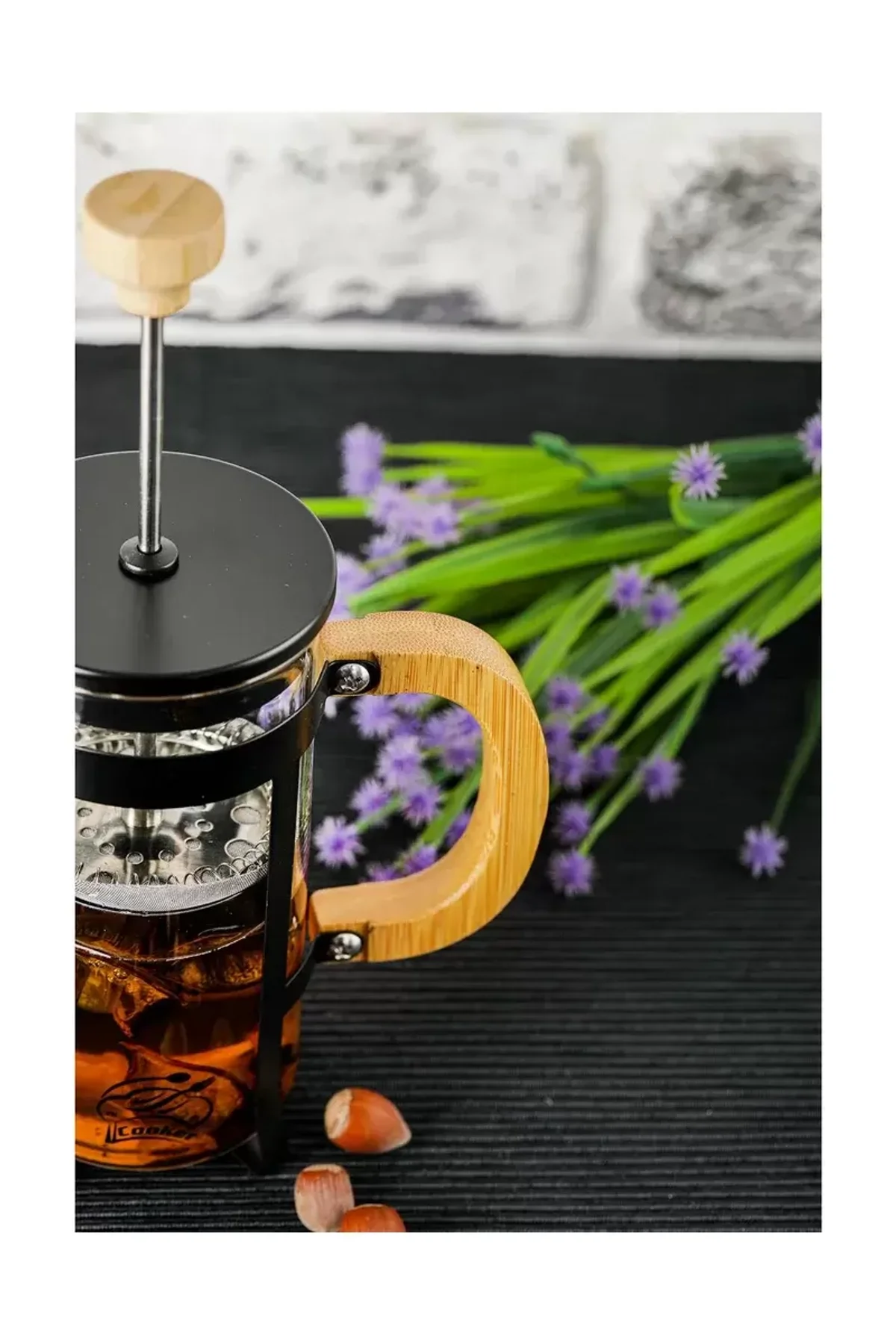Lüx Cam 350 ml French Press Siyah - Just Cheap Store Görsel 5