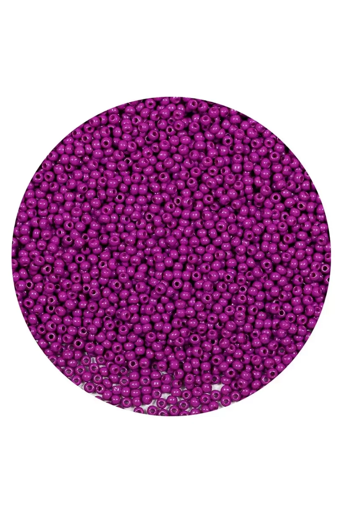 Fuşya Renk 4 mm Yaklaşık 220 adet/20 gram Cam Boncuk Oya Yazma Bileklik ve Kolye - Just Cheap Store Görsel 3