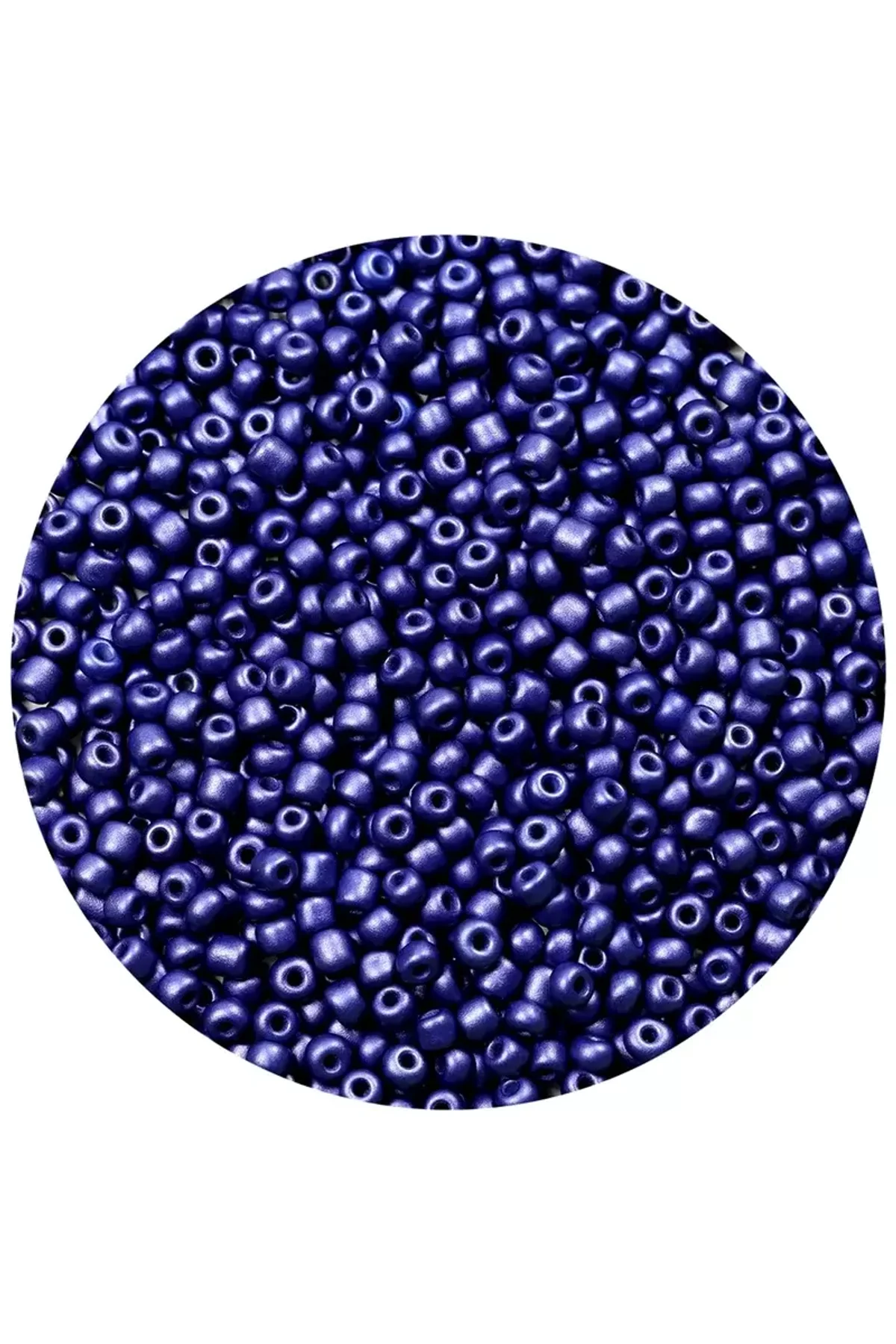 Lacivert Renk 4 mm Yaklaşık 660 adet / 60 gram Cam Boncuk Oya Yazma Bileklik ve Kolye - Just Cheap Store Görsel 3