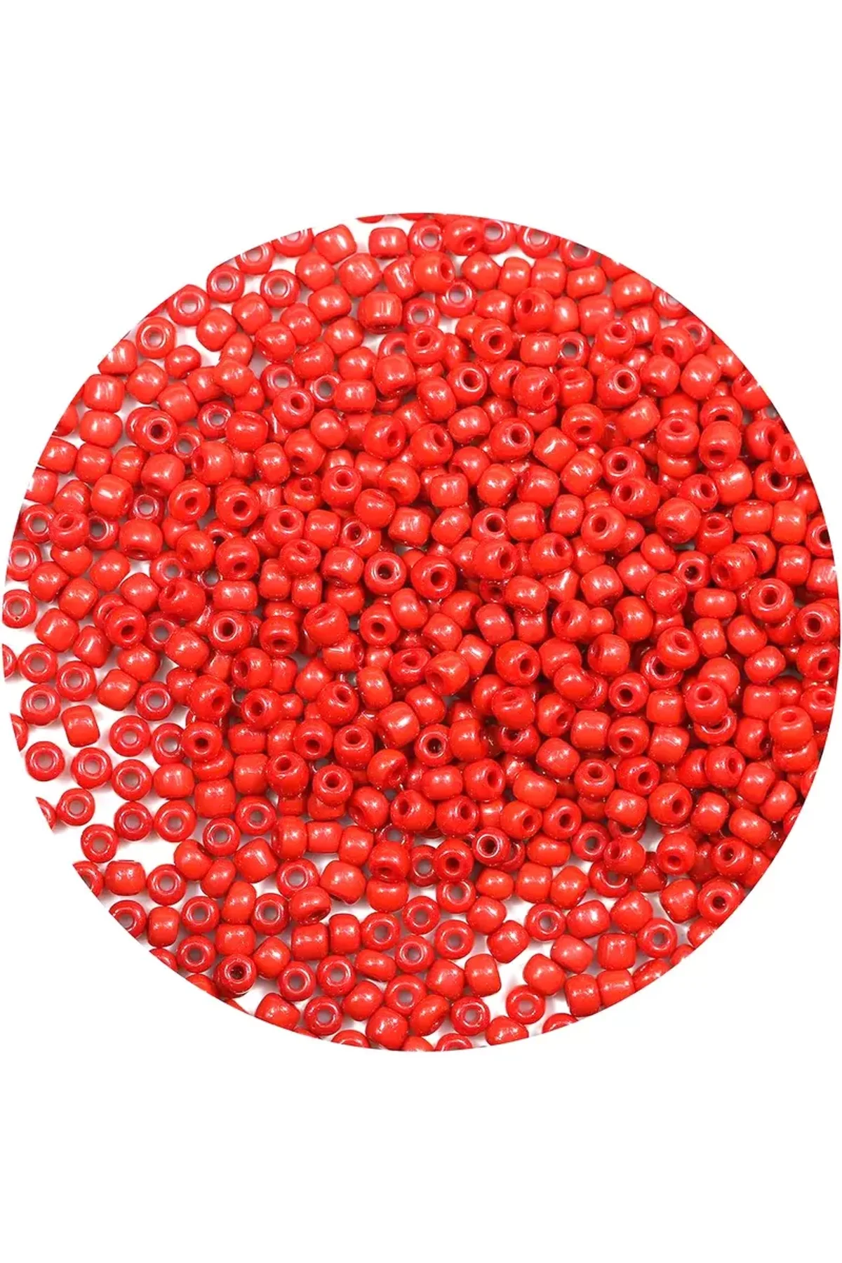 Koyu Turuncu Renk 4 mm Yaklaşık 660 adet / 60 gram Cam Boncuk Oya Yazma Bileklik ve Kolye - Just Cheap Store Görsel 3