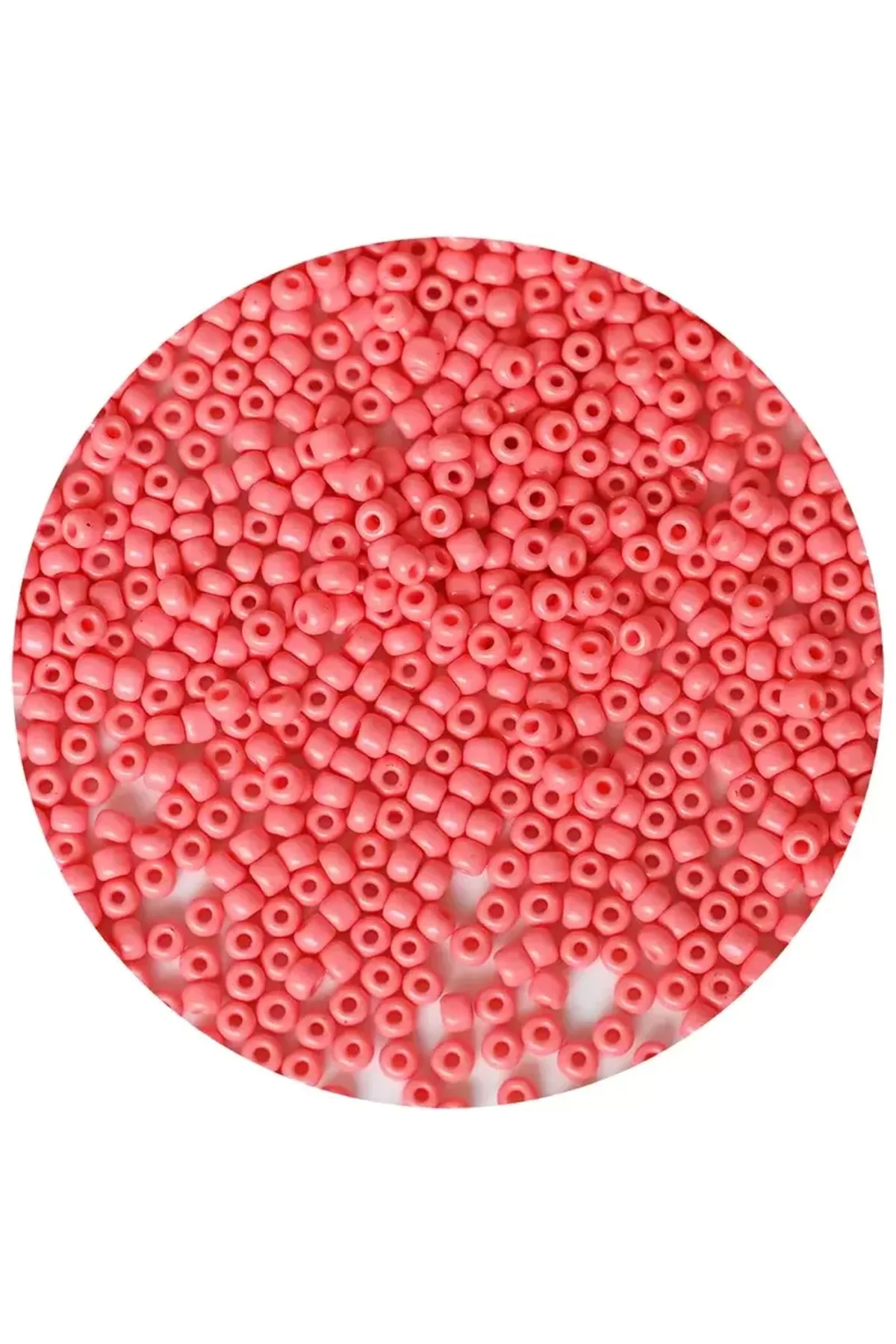 Pembe Renk 4 mm Yaklaşık 1100 adet / 100 gram Cam Boncuk Oya Yazma Bileklik ve Kolye - Just Cheap Store Görsel 4