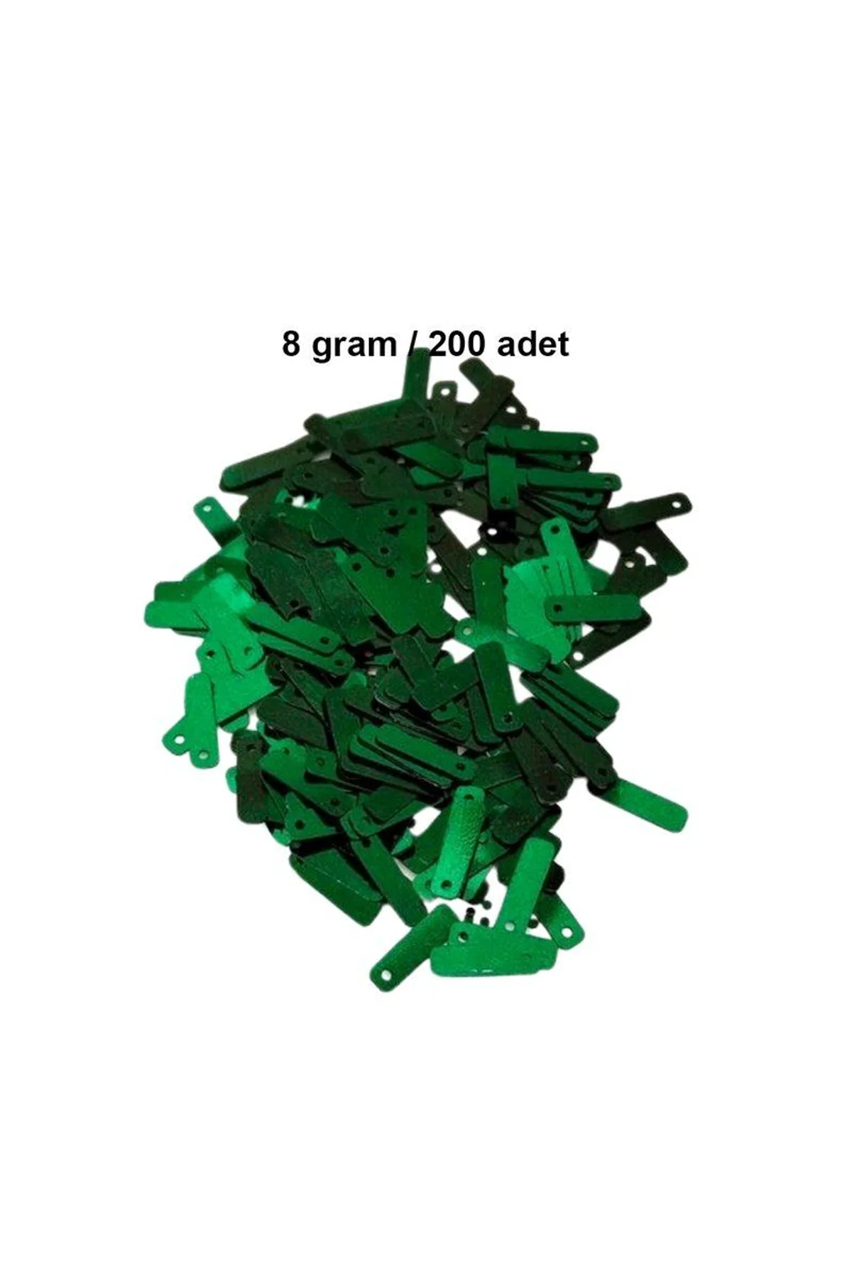 Koyu Yeşil 15 x 5 mm Dantel Oya Yazma Halhal Abiye Lazer Kesim Pul 200 adet / 8 gram - Just Cheap Store Görsel 4