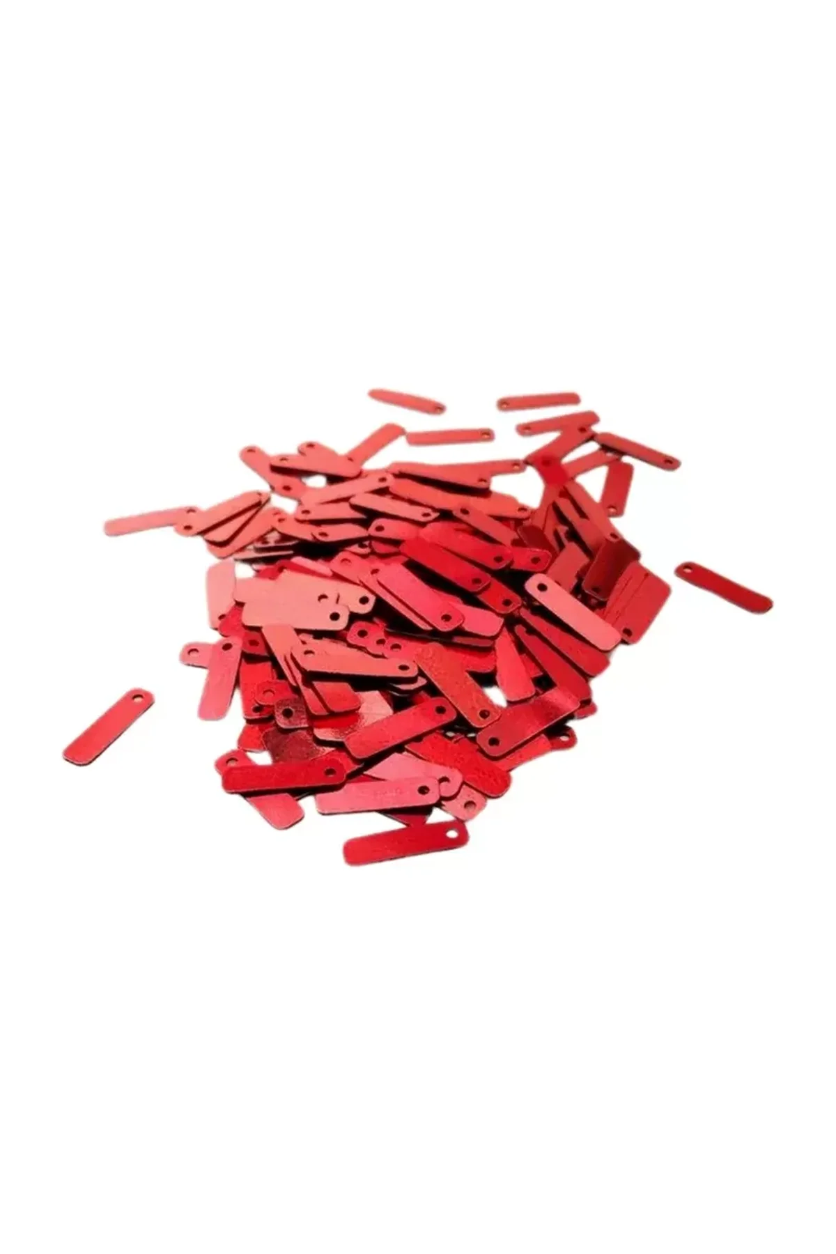 Kırmızı 15 x 5 mm Dantel Oya Yazma Halhal Abiye Lazer Kesim Pul 600 adet / 24 gram - Just Cheap Store Görsel 3