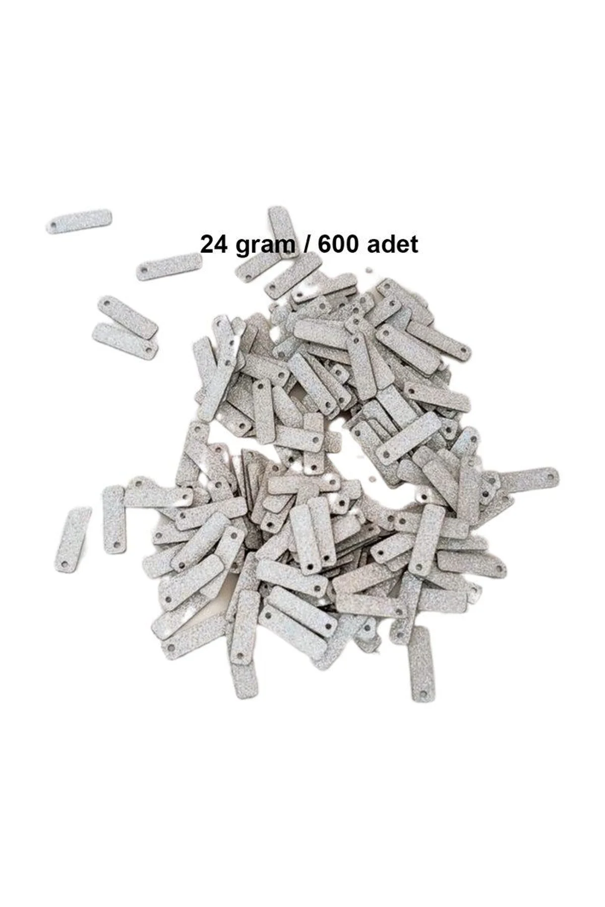 Mat Beyaz 15 x 5 mm Dantel Oya Yazma Halhal Abiye Lazer Kesim Pul 600 adet / 24 gram - Just Cheap Store Görsel 4