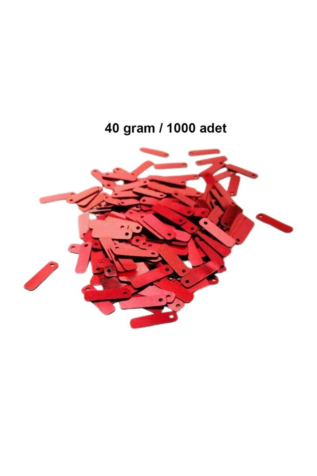 Kırmızı 15 x 5 mm Dantel Oya Yazma Halhal Abiye Lazer Kesim Pul 1000 adet / 40 gram - Just Cheap Store Görsel 4