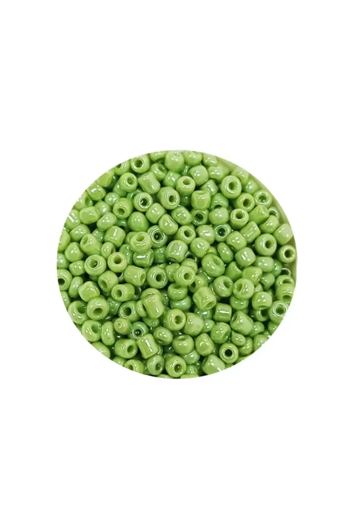 Dökme Cam Kum Boncuk (11/0) 2 mm - 20 Gram - Açık Yeşil - BNC003 - Just Cheap Store Görsel 2