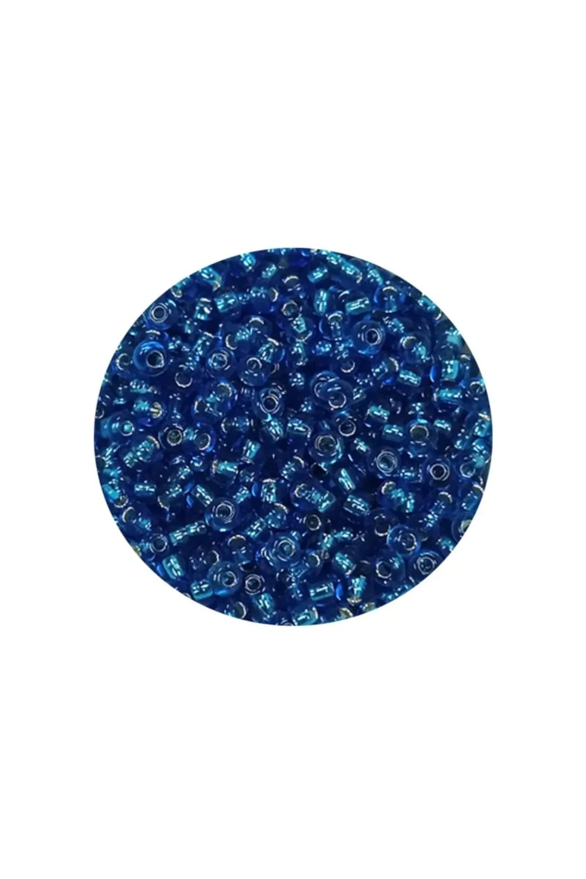 Dökme Cam Kum Boncuk (11/0) 2 mm - 20 Gram - Şeffaf Mavi - BNC007 - Just Cheap Store Görsel 4
