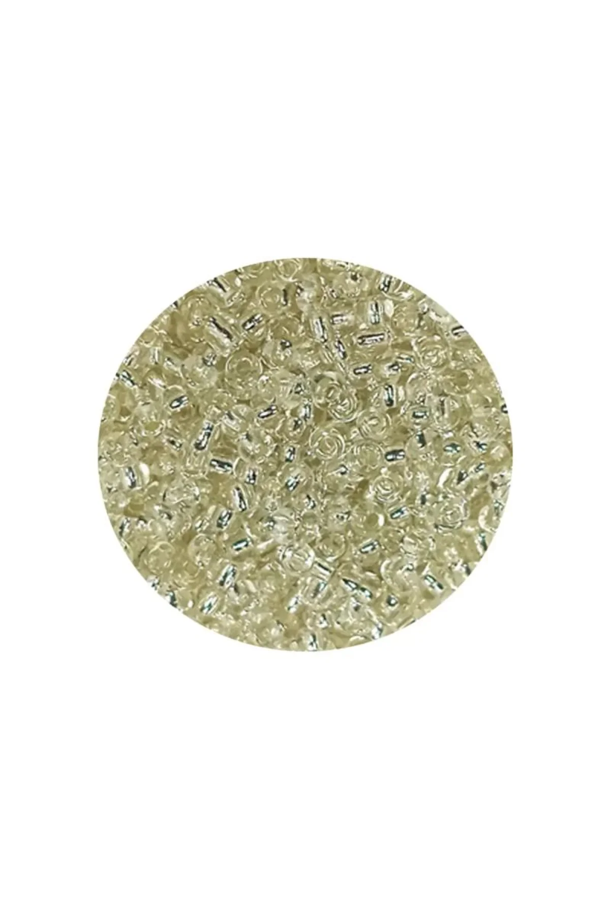 Dökme Cam Kum Boncuk (11/0) 2 mm - 20 Gram - Şeffaf Beyaz - BNC018 - Just Cheap Store Görsel 4