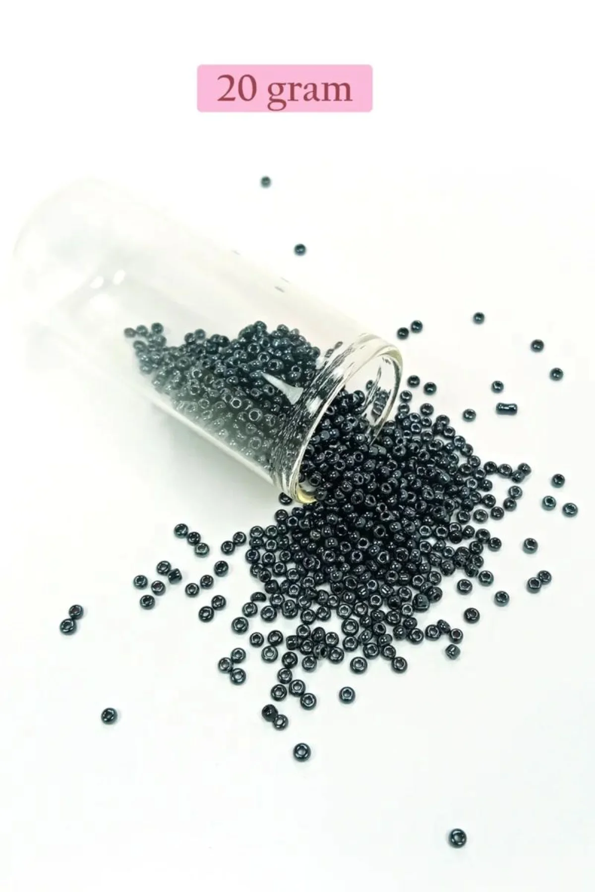 Dökme Cam Kum Boncuk (11/0) 2 mm - 20 Gram - Koyu Yeşil - BNC019 - Just Cheap Store Görsel 3