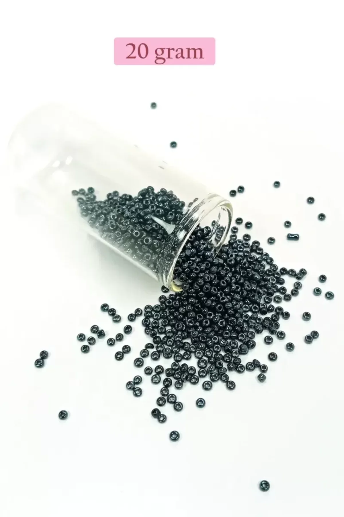 Dökme Cam Kum Boncuk (11/0) 2 mm - 20 Gram - Koyu Yeşil - BNC019