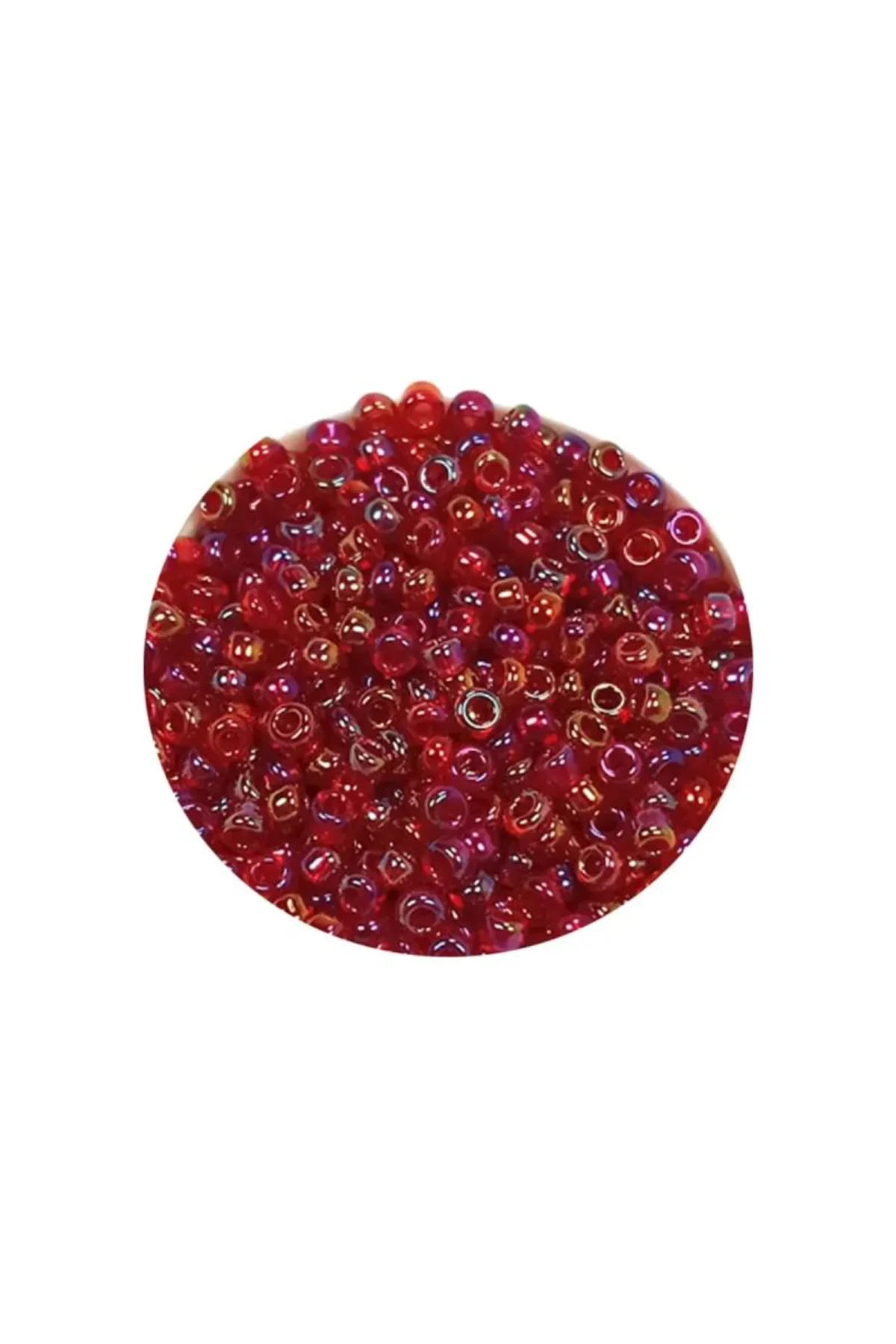 Dökme Cam Kum Boncuk (11/0) 2 mm - 20 Gram - Morlu Kırmızı - BNC028 - Just Cheap Store Görsel 4