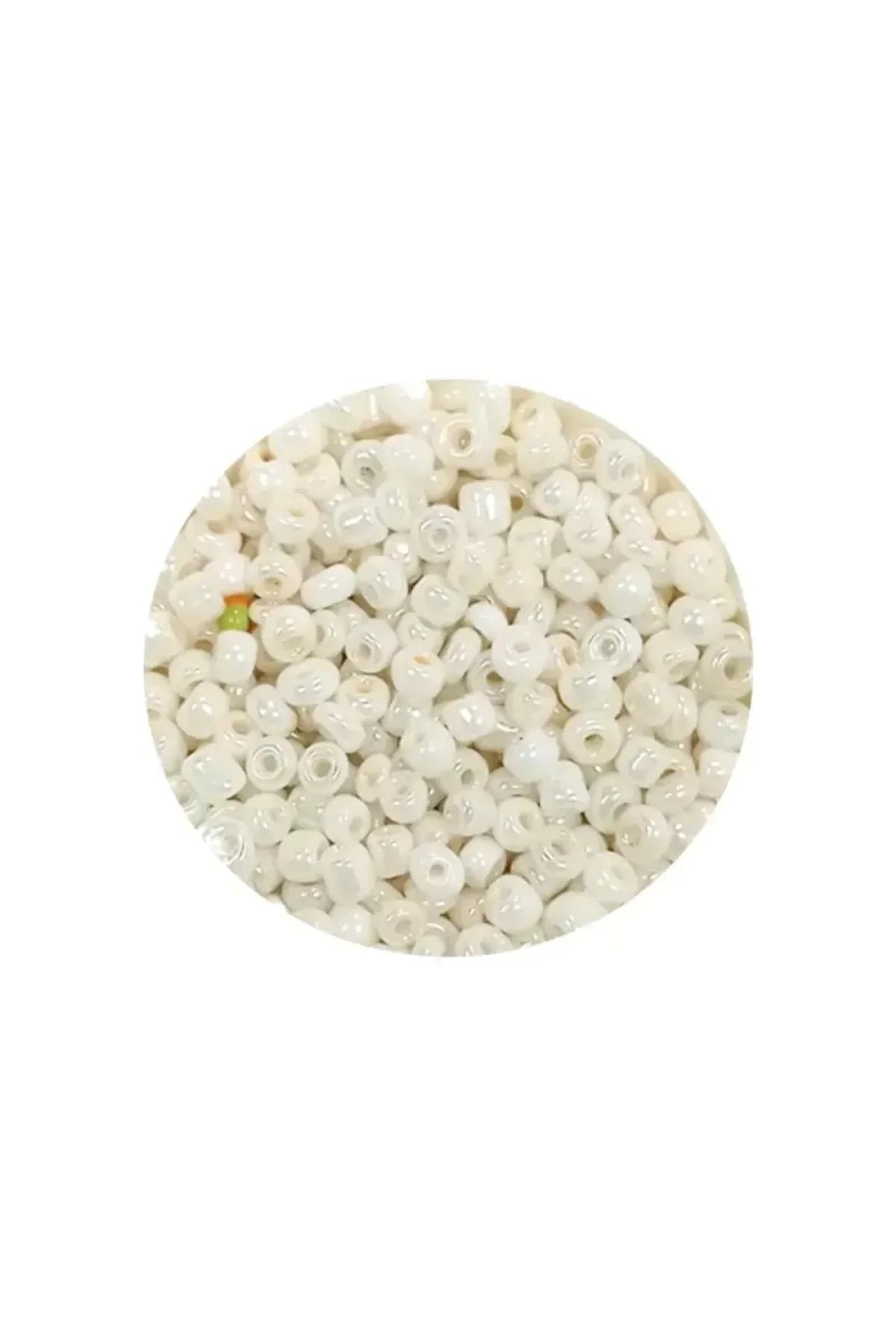 Dökme Cam Kum Boncuk (11/0) 2 mm - 20 Gram - Parlak Beyaz - BNC030 - Just Cheap Store Görsel 2
