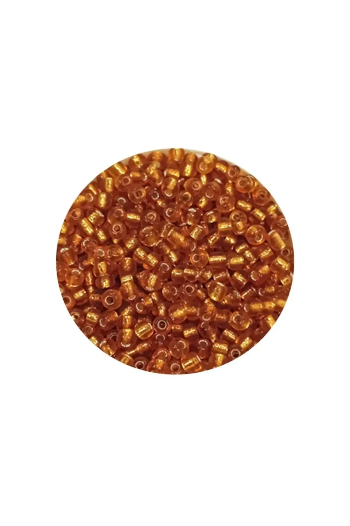 Dökme Cam Kum Boncuk (11/0) 2 mm - 20 Gram - Koyu Bal Rengi - BNC035 - Just Cheap Store Görsel 4