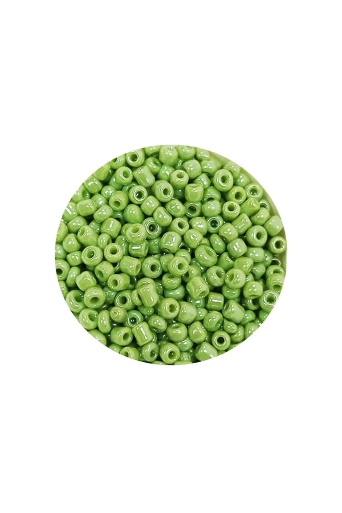 Dökme Cam Kum Boncuk (11/0) 2 mm - 60 Gram - Açık Yeşil - BNC038 - Just Cheap Store Görsel 4