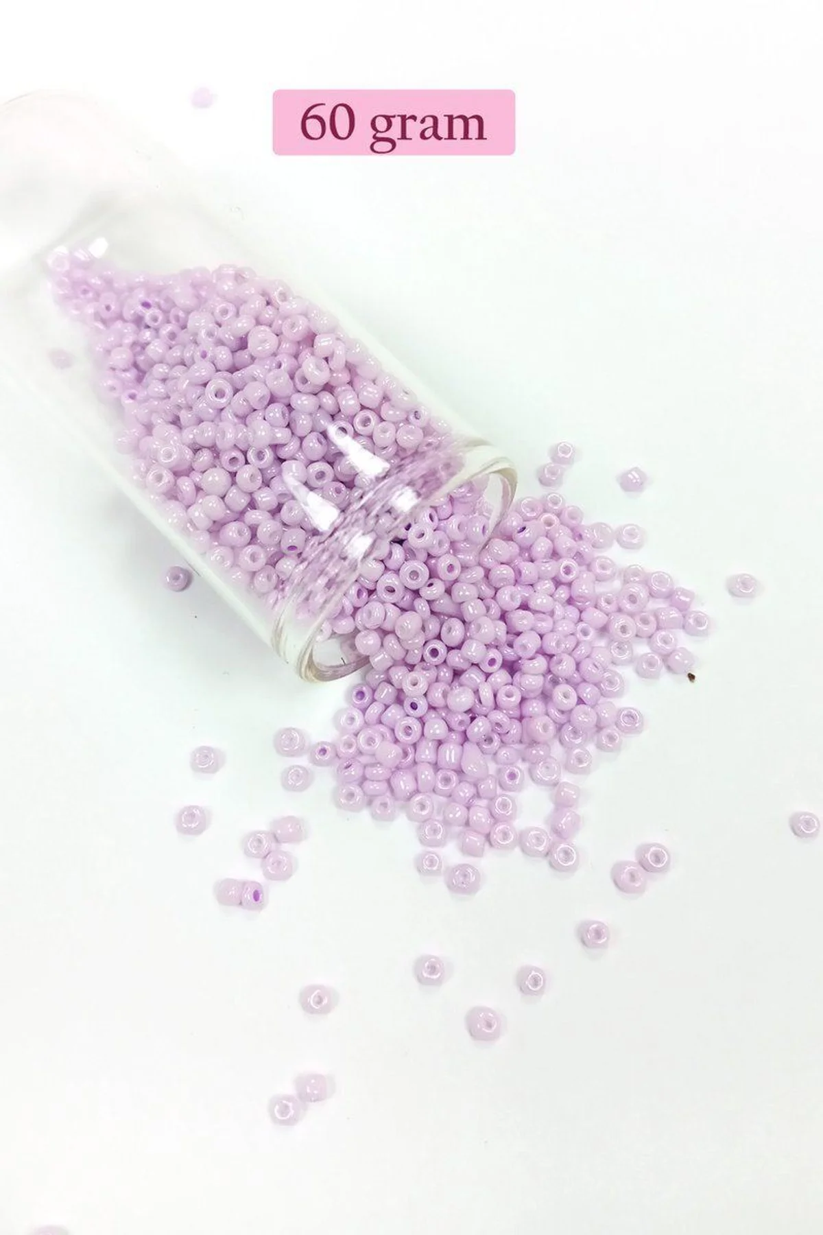 Dökme Cam Kum Boncuk (11/0) 2 mm - 60 Gram - Açık Pembe - BNC043 - Just Cheap Store Görsel 5