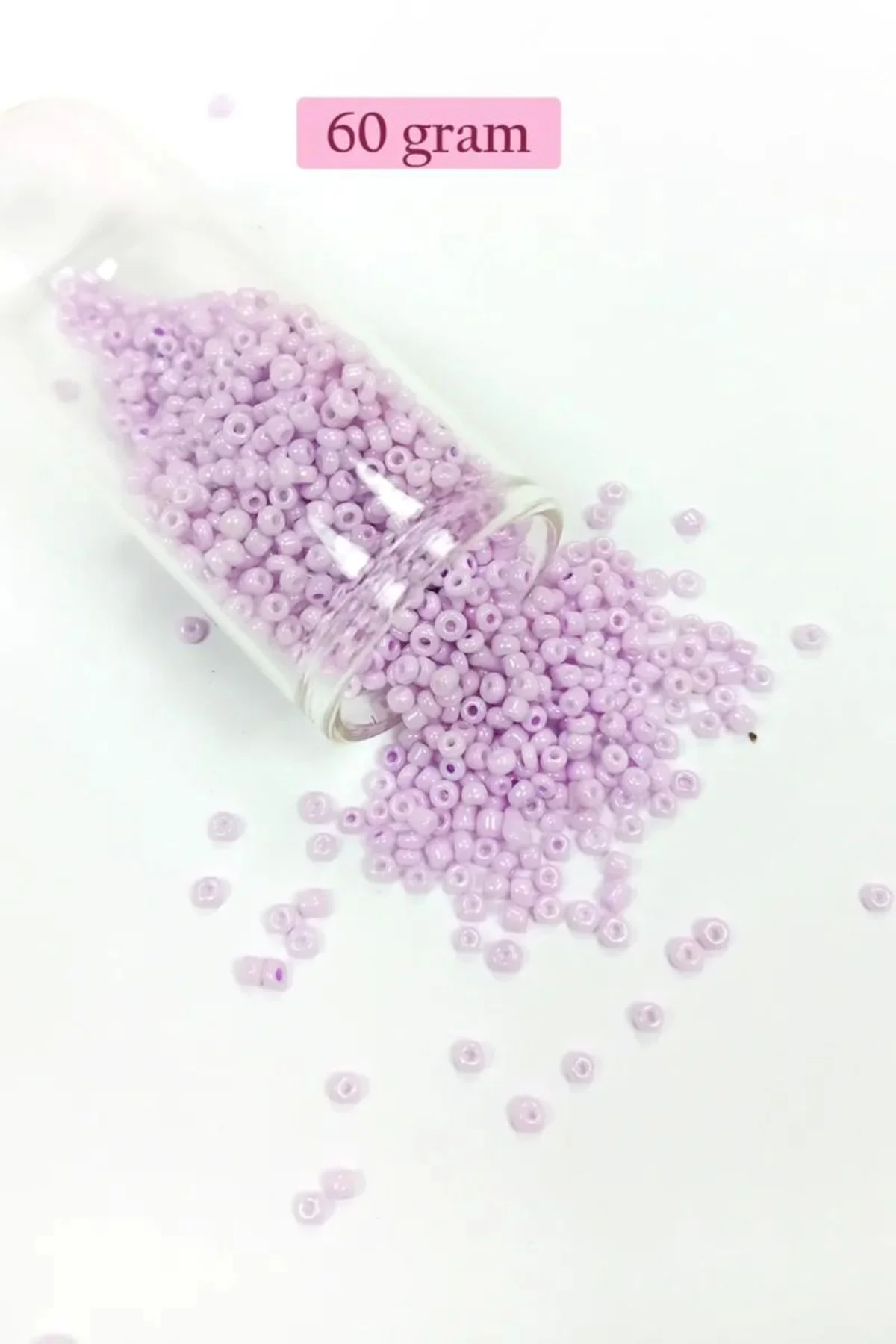 Dökme Cam Kum Boncuk (11/0) 2 mm - 60 Gram - Açık Pembe - BNC043 - Just Cheap Store Görsel 3