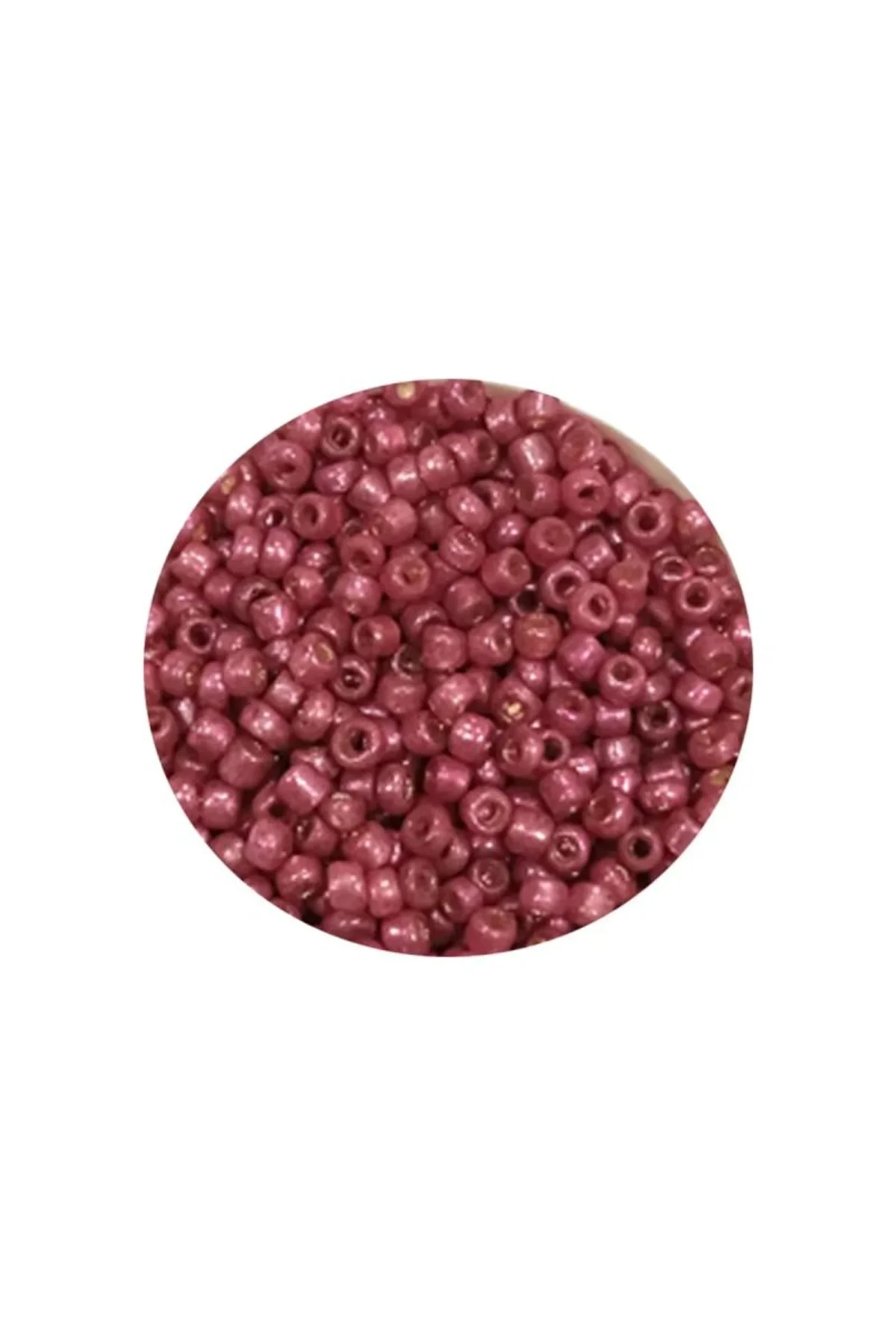 Dökme Cam Kum Boncuk (11/0) 2 mm - 60 Gram - Koyu Pembe - BNC046 - Just Cheap Store Görsel 4