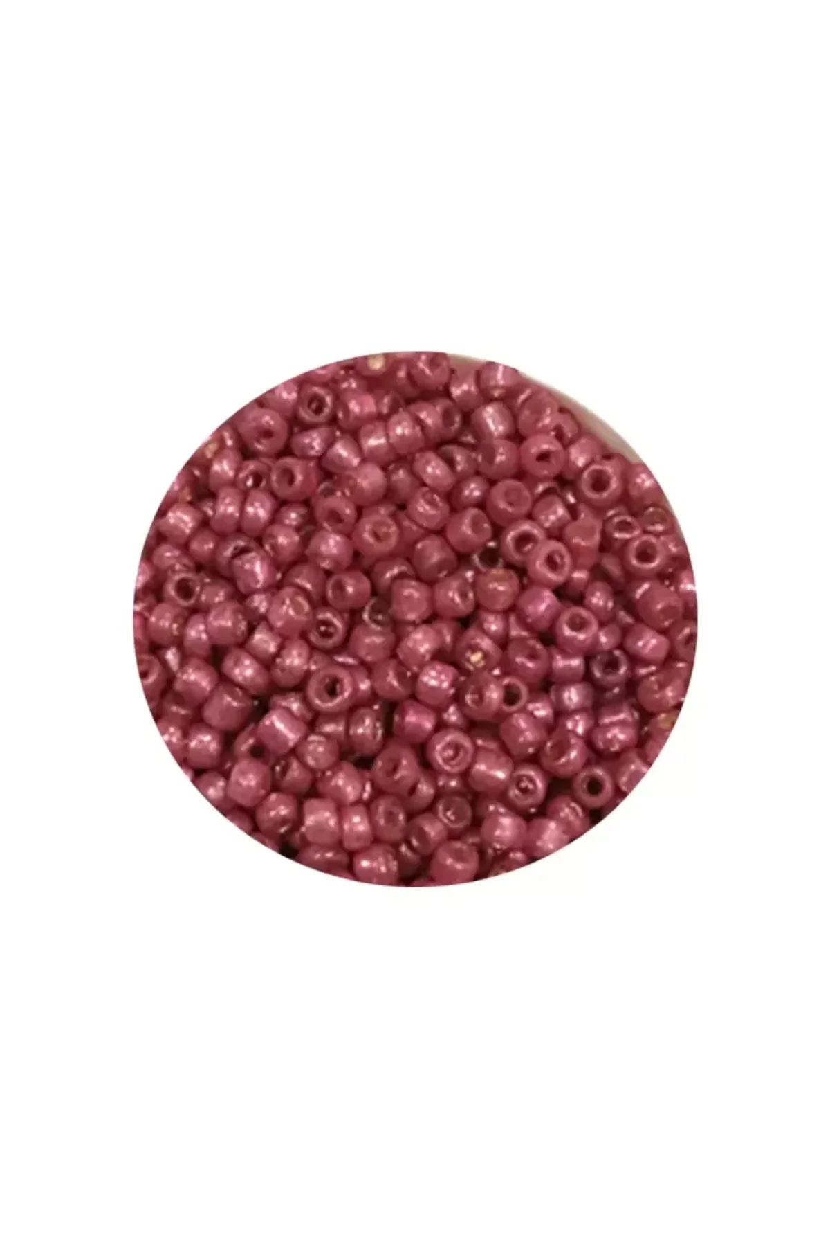Dökme Cam Kum Boncuk (11/0) 2 mm - 60 Gram - Koyu Pembe - BNC046 - Just Cheap Store Görsel 2