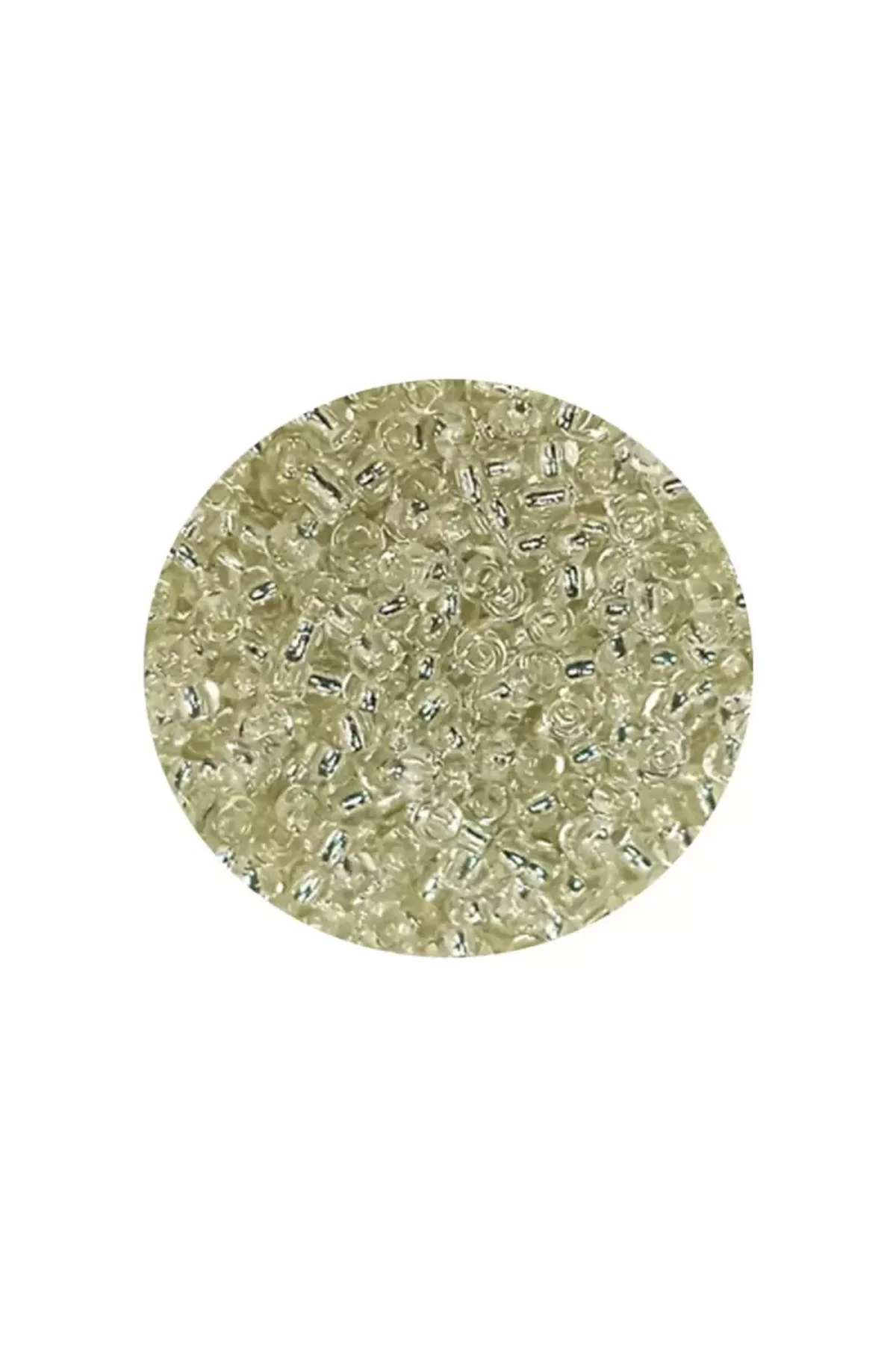 Dökme Cam Kum Boncuk (11/0) 2 mm - 60 Gram - Şeffaf Beyaz - BNC053 - Just Cheap Store Görsel 2