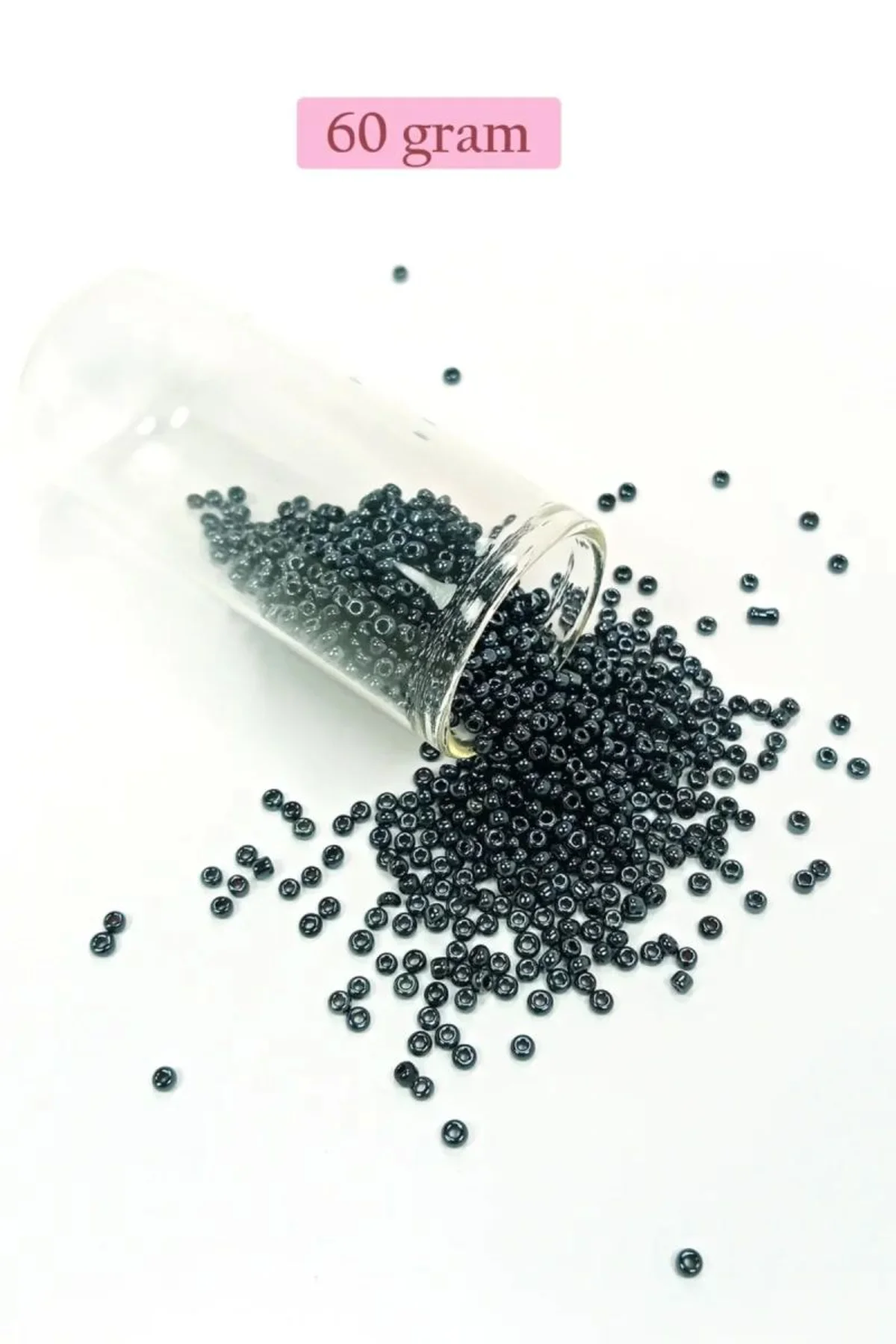 Dökme Cam Kum Boncuk (11/0) 2 mm - 60 Gram - Koyu Yeşil - BNC054 - Just Cheap Store Görsel 3