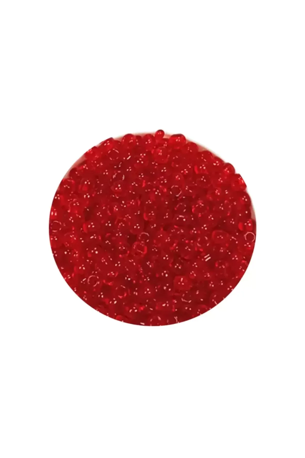 Dökme Cam Kum Boncuk (11/0) 2 mm - 60 Gram - Şeffaf Kırmızı - BNC056 - Just Cheap Store Görsel 2