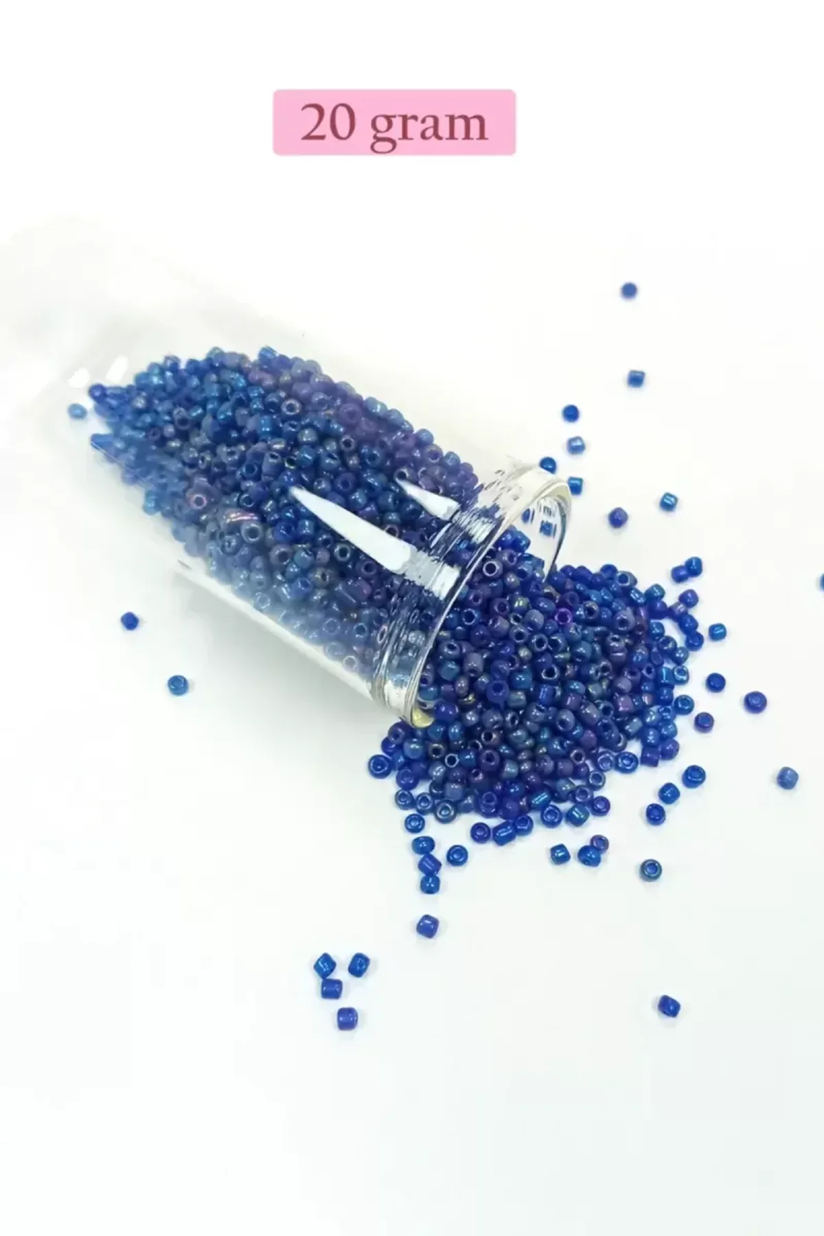 Dökme Cam Kum Boncuk (11/0) 2 mm - 4 Renk - Toplam 80 Gram - BNC403 - Just Cheap Store Görsel 4