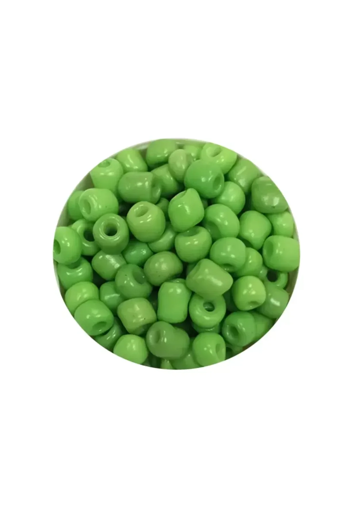 Dökme Cam Kum Boncuk Büyük Boy (6/0) 4 mm - 20 Gram - Yeşil - BNC072 - Just Cheap Store Görsel 2