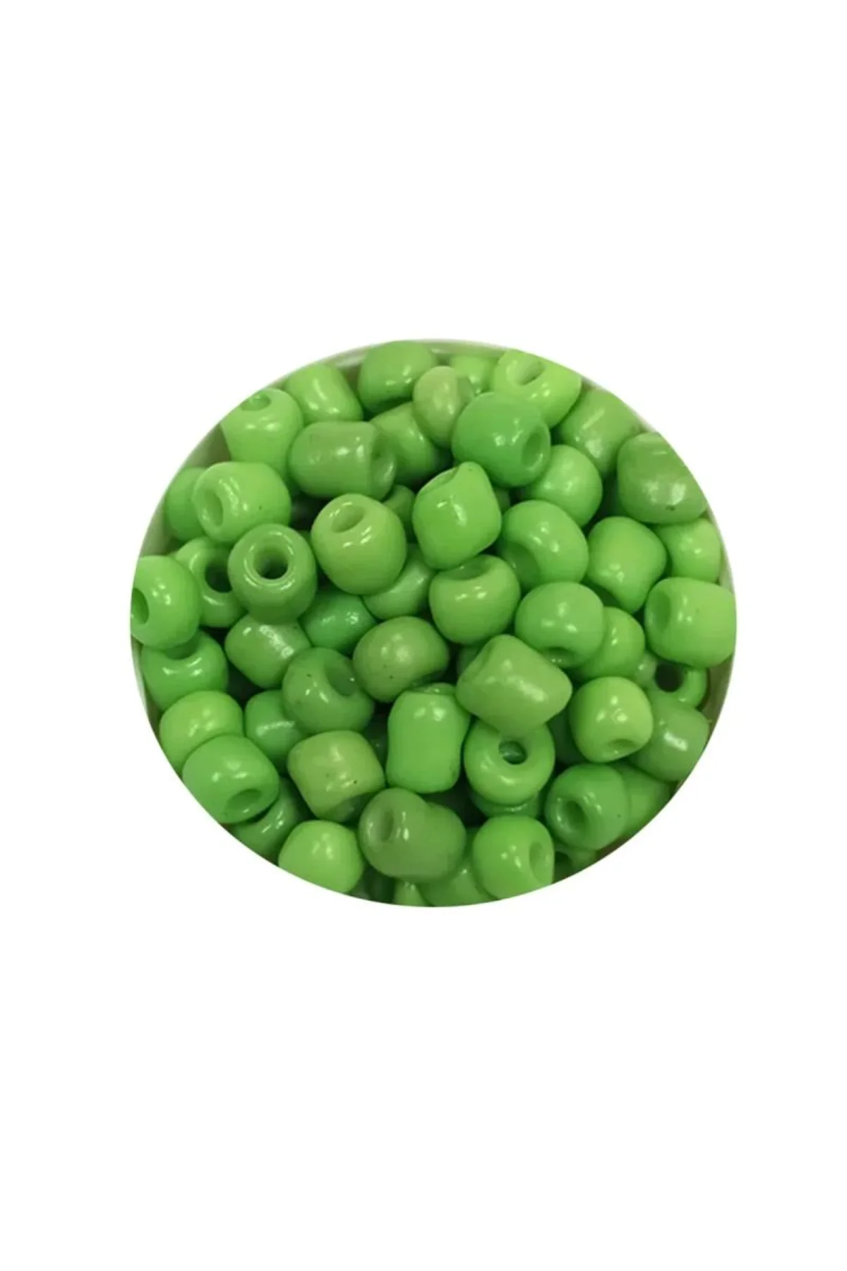 Dökme Cam Kum Boncuk Büyük Boy (6/0) 4 mm - 20 Gram - Yeşil - BNC072 - Just Cheap Store Görsel 4