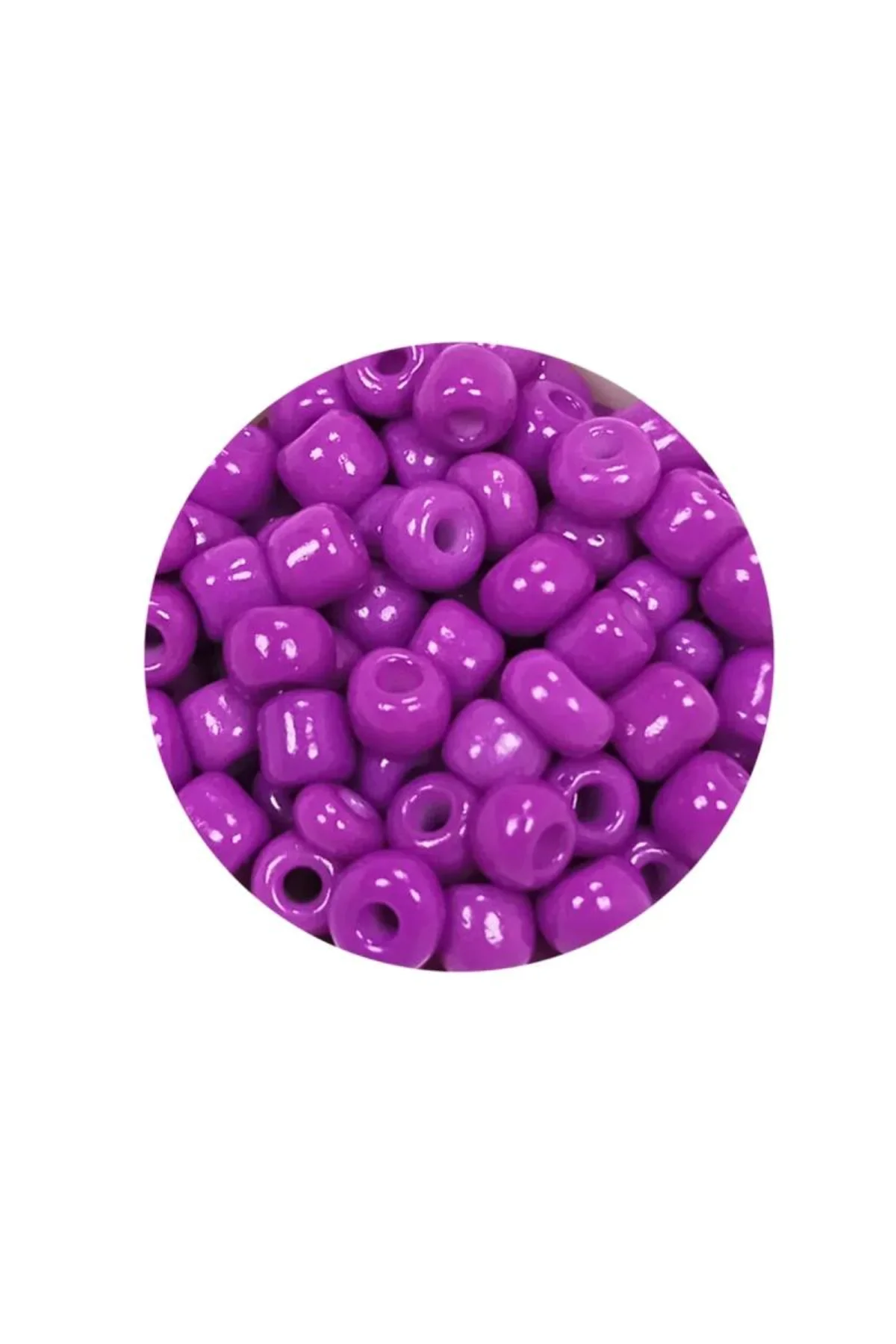 Dökme Cam Kum Boncuk Büyük Boy (6/0) 4 mm - 20 Gram - Koyu Eflatun - BNC087 - Just Cheap Store Görsel 4
