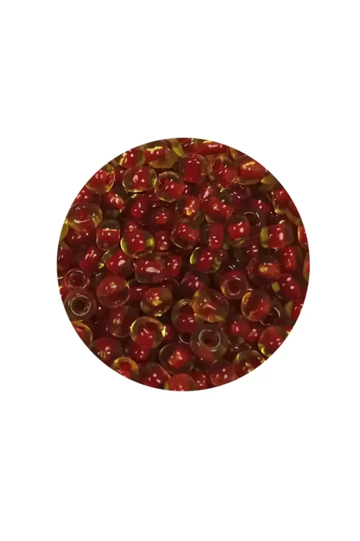 Dökme Cam Kum Boncuk (8/0) 3 mm - 60 Gram - Şeffaf Açık Kahve - BNC189 - Just Cheap Store Görsel 2