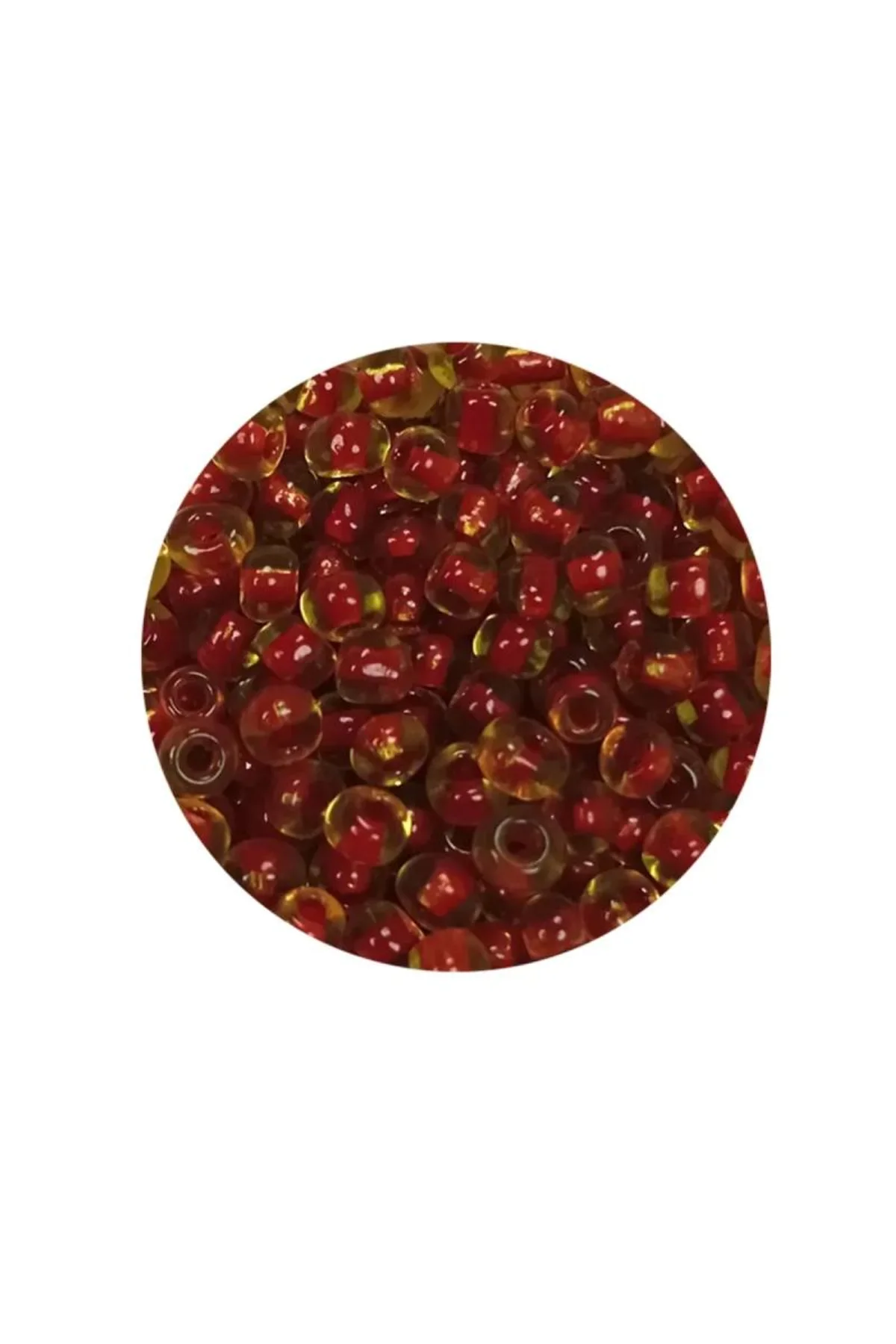 Dökme Cam Kum Boncuk (8/0) 3 mm - 60 Gram - Şeffaf Açık Kahve - BNC189 - Just Cheap Store Görsel 4