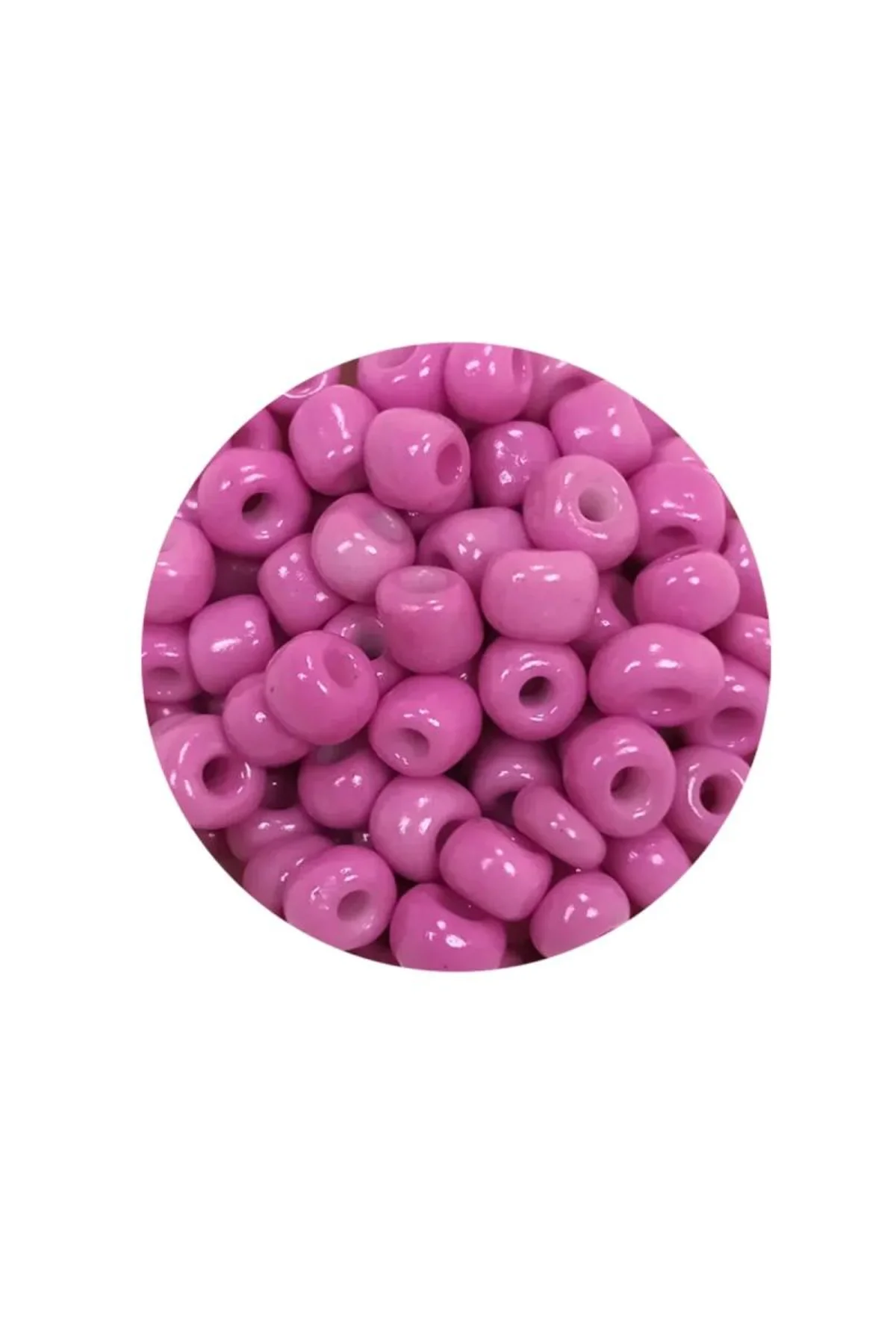 Dökme Cam Kum Boncuk Büyük Boy (6/0) 4 mm - 20 Gram - Koyu Pembe - BNC091 - Just Cheap Store Görsel 4