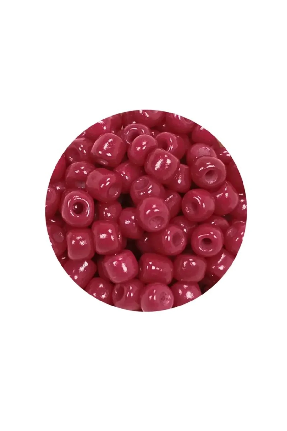 Dökme Cam Kum Boncuk Büyük Boy (6/0) 4 mm - 20 Gram - Bordo - BNC097 - Just Cheap Store Görsel 4
