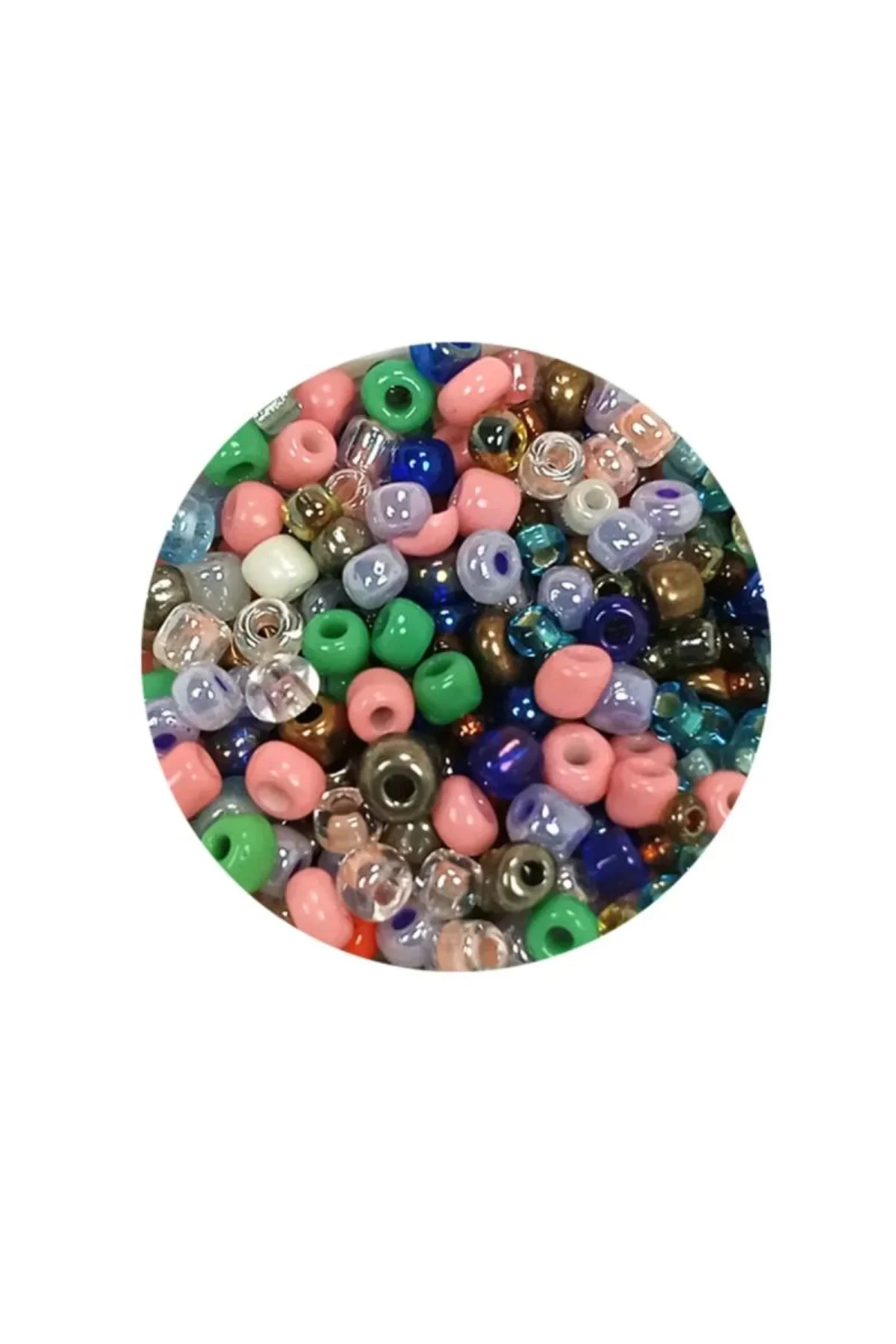 Dökme Cam Kum Boncuk (8/0) 3 mm - 60 Gram - Çok Renkli - BNC199 - Just Cheap Store Görsel 4