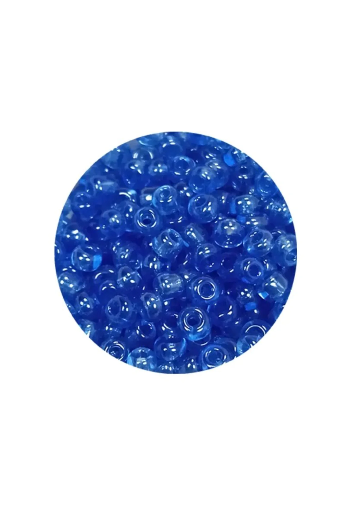 Dökme Cam Kum Boncuk (8/0) 3 mm - 60 Gram - Şeffaf Açık Mavi - BNC204 - Just Cheap Store Görsel 4