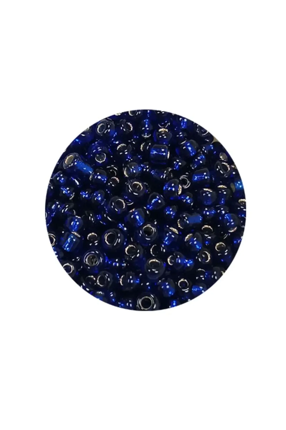 Dökme Cam Kum Boncuk (8/0) 3 mm - 60 Gram - Şeffaf Lacivert - BNC207 - Just Cheap Store Görsel 4