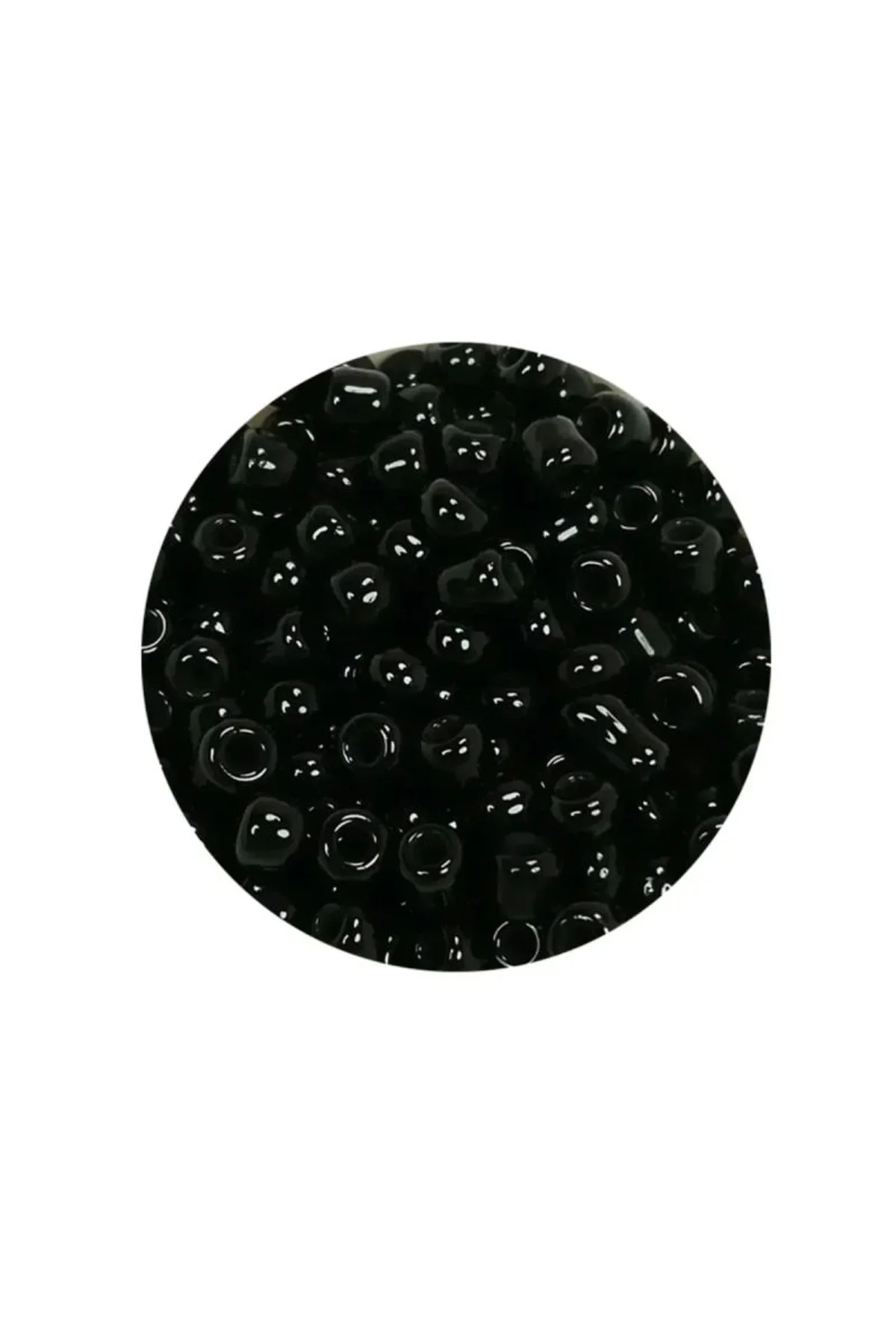 Dökme Cam Kum Boncuk (8/0) 3 mm - 60 Gram - Parlak Siyah - BNC211 - Just Cheap Store Görsel 4