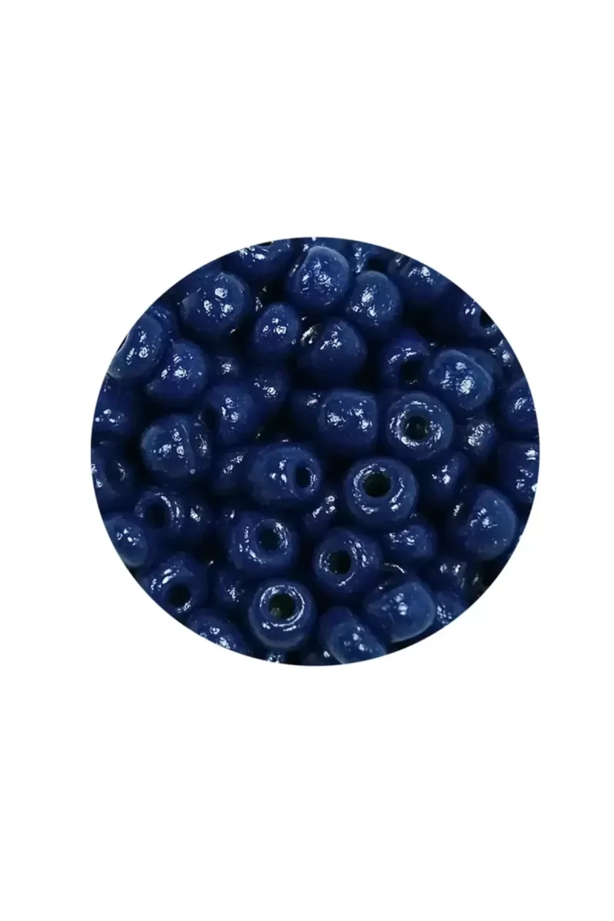 Dökme Cam Kum Boncuk Büyük Boy (6/0) 4 mm - 60 Gram - Koyu Mavi - BNC114 - Just Cheap Store Görsel 2