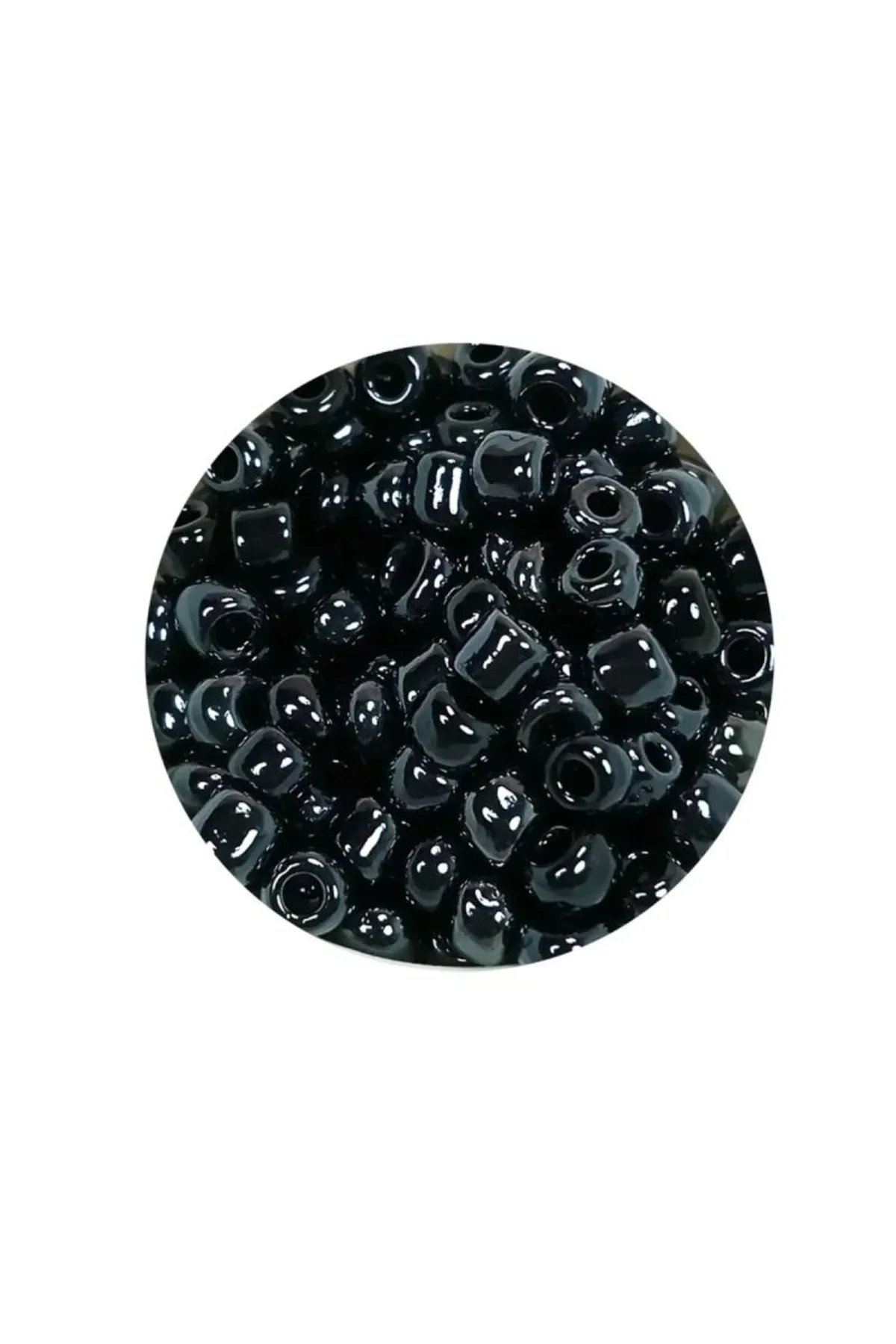 Dökme Cam Kum Boncuk Büyük Boy (6/0) 4 mm - 60 Gram - Siyah - BNC120 - Just Cheap Store Görsel 4