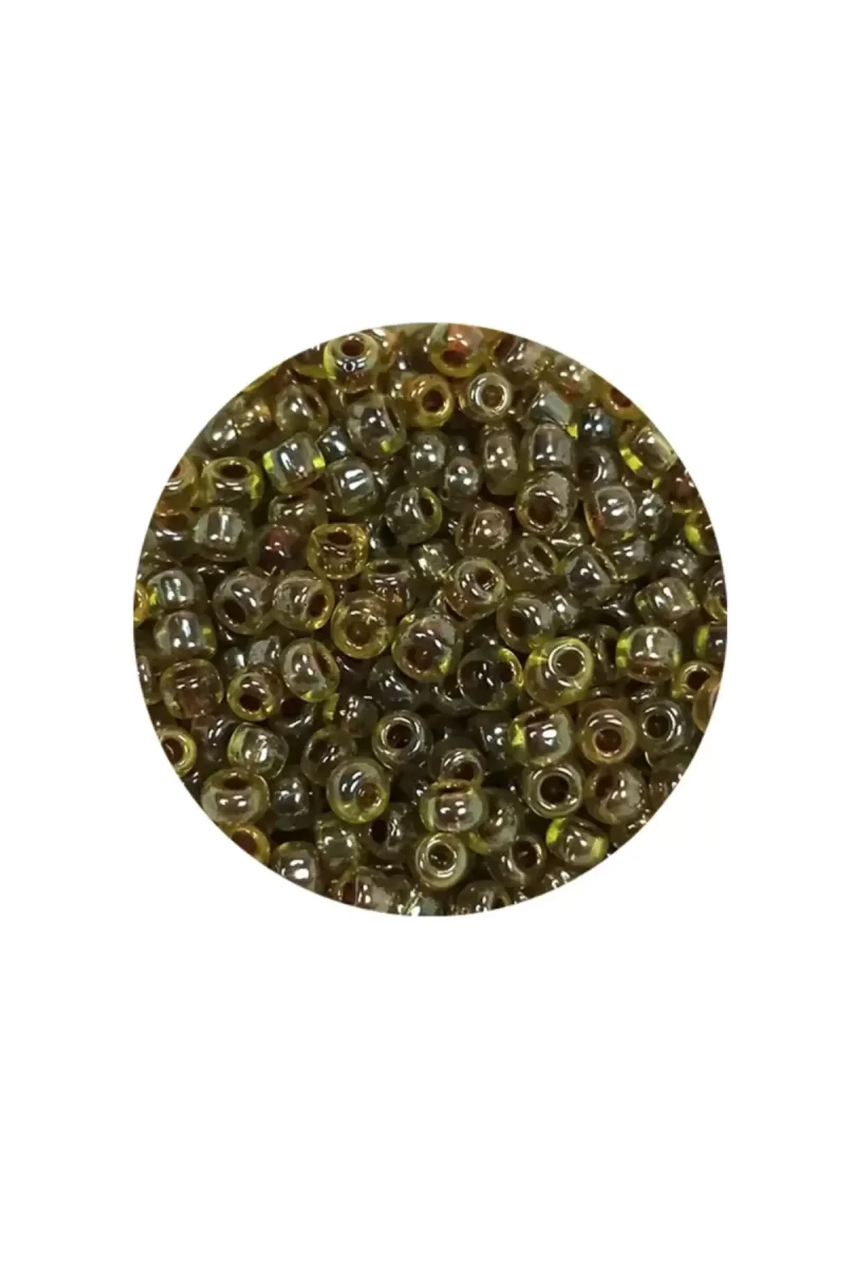 Dökme Cam Kum Boncuk (8/0) 3 mm - 60 Gram - Yeşil Siyah - BNC223 - Just Cheap Store Görsel 2