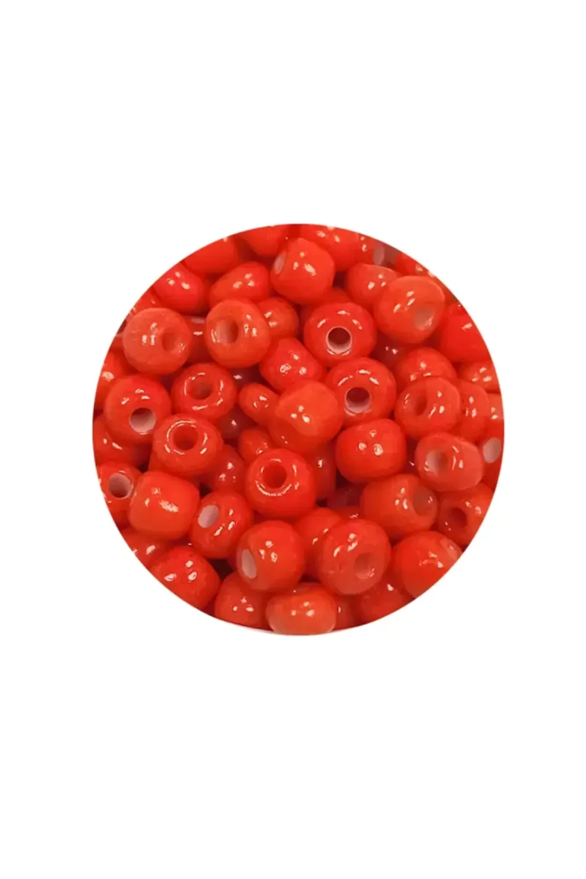 Dökme Cam Kum Boncuk Büyük Boy (6/0) 4 mm - 60 Gram - Turuncu - BNC137 - Just Cheap Store Görsel 2
